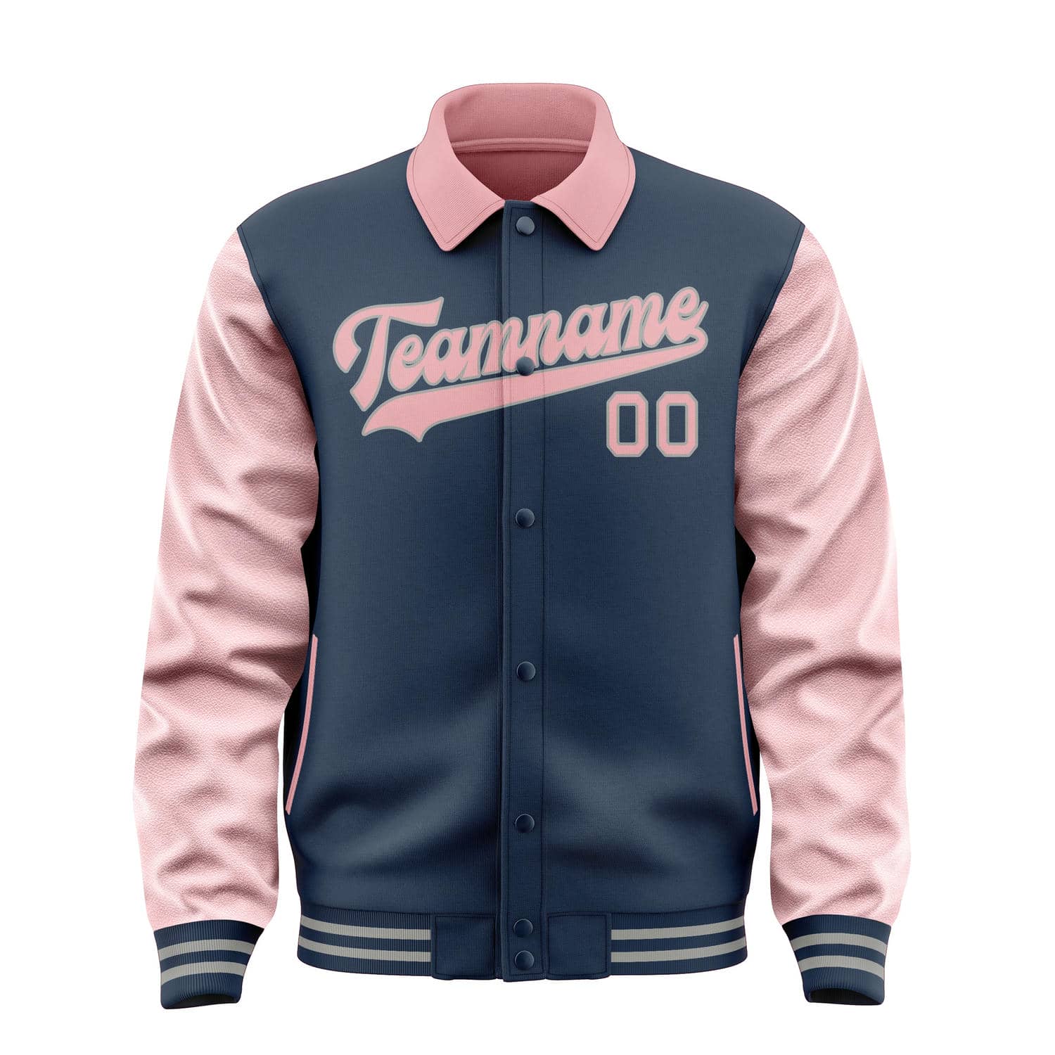 Custom Blue Light Pink Jacket