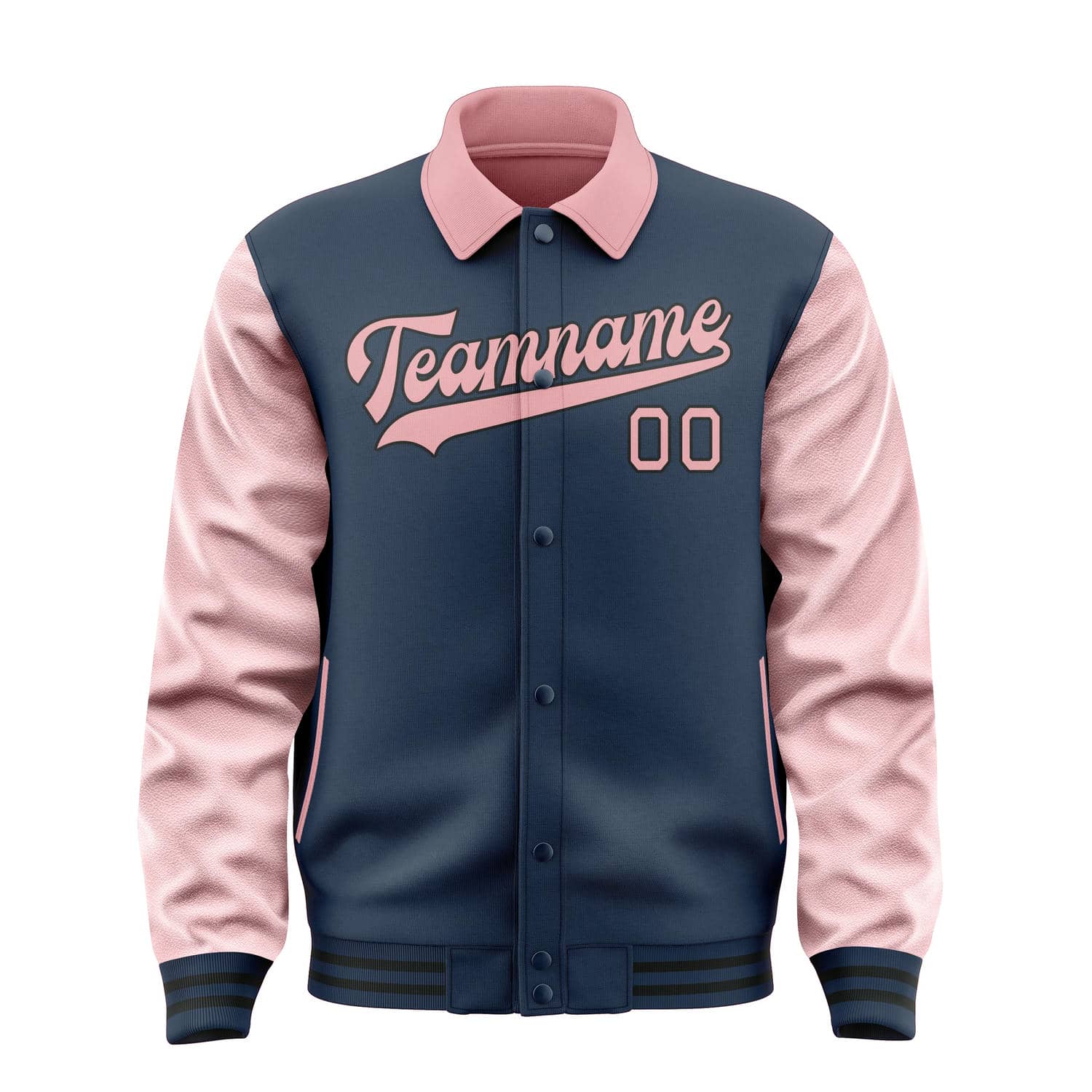 Custom Blue Light Pink Jacket