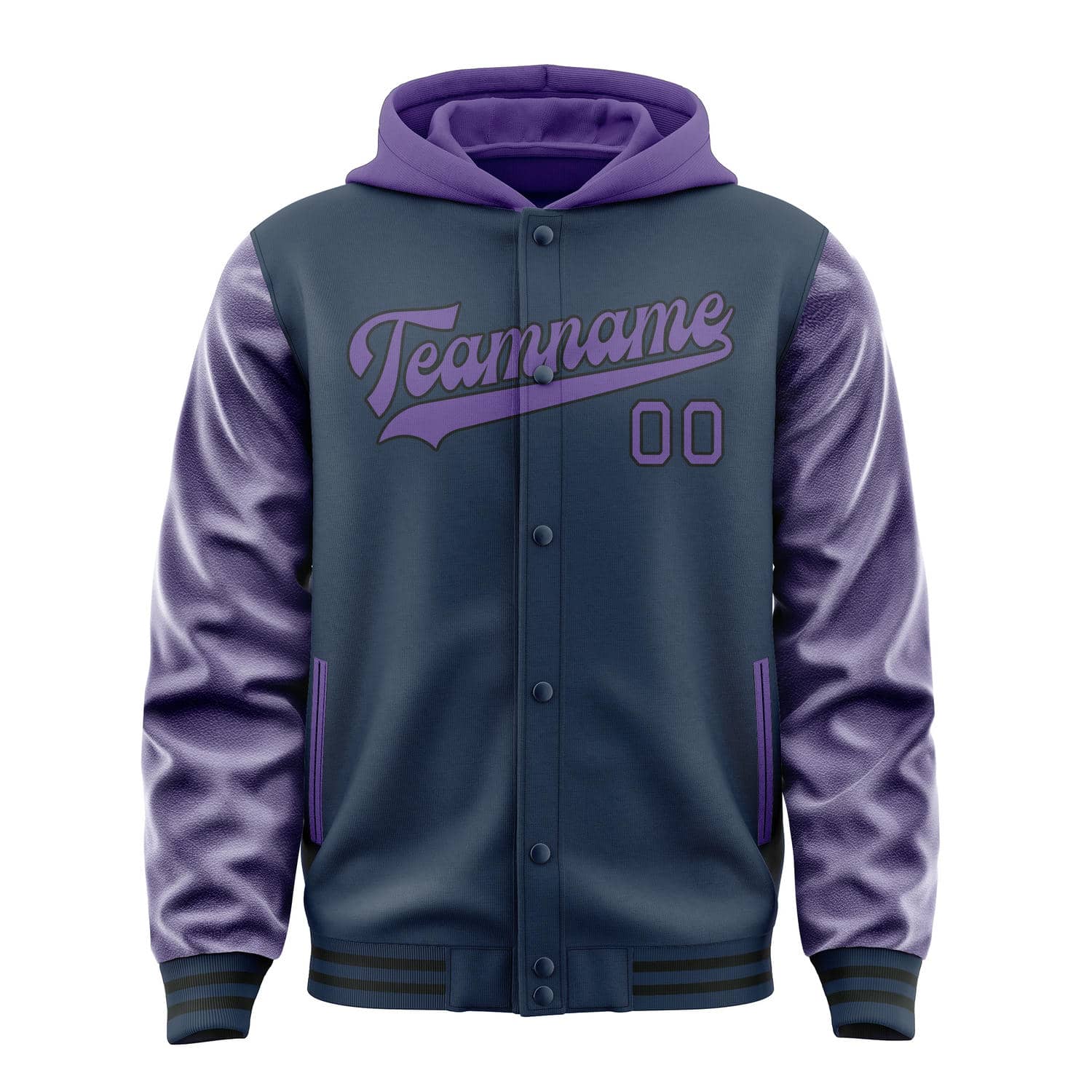 Custom Blue Light Purple Jacket