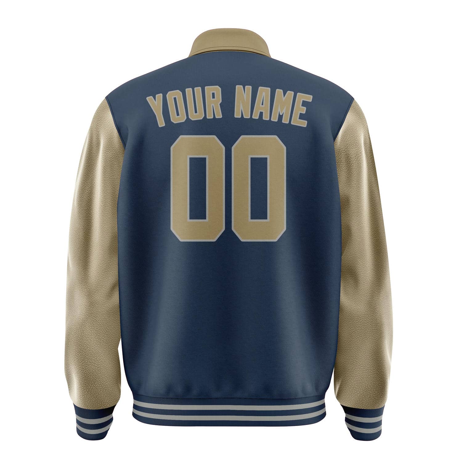 Custom Blue Light Khaki Jacket