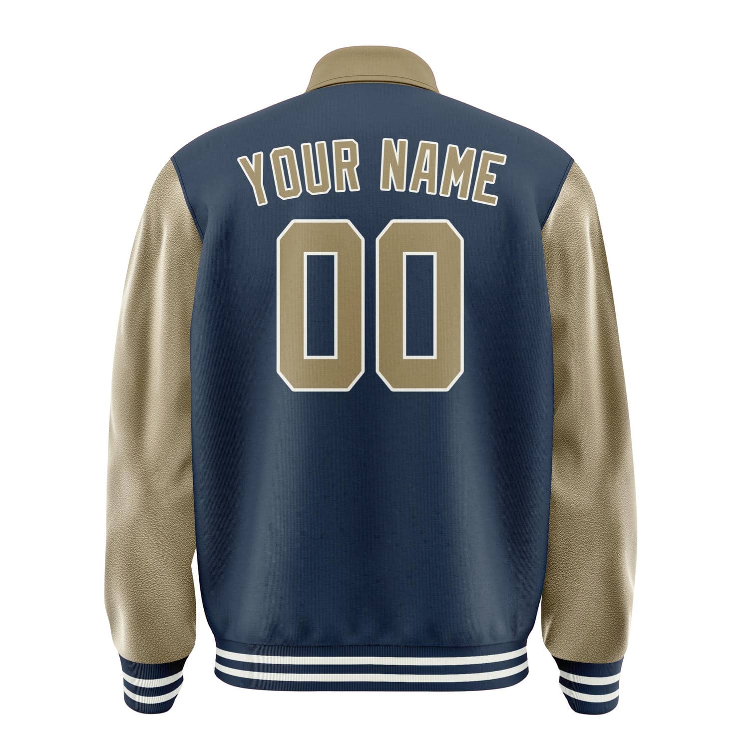 Custom Blue Light Khaki Jacket