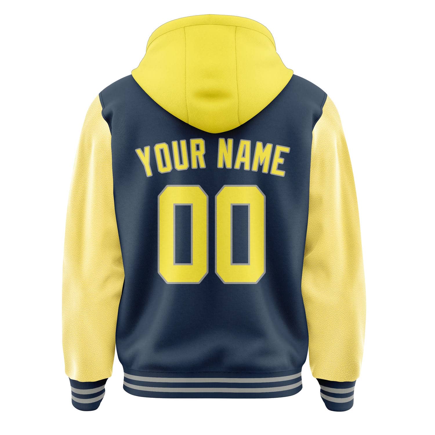 Custom Blue Light Yellow Jacket