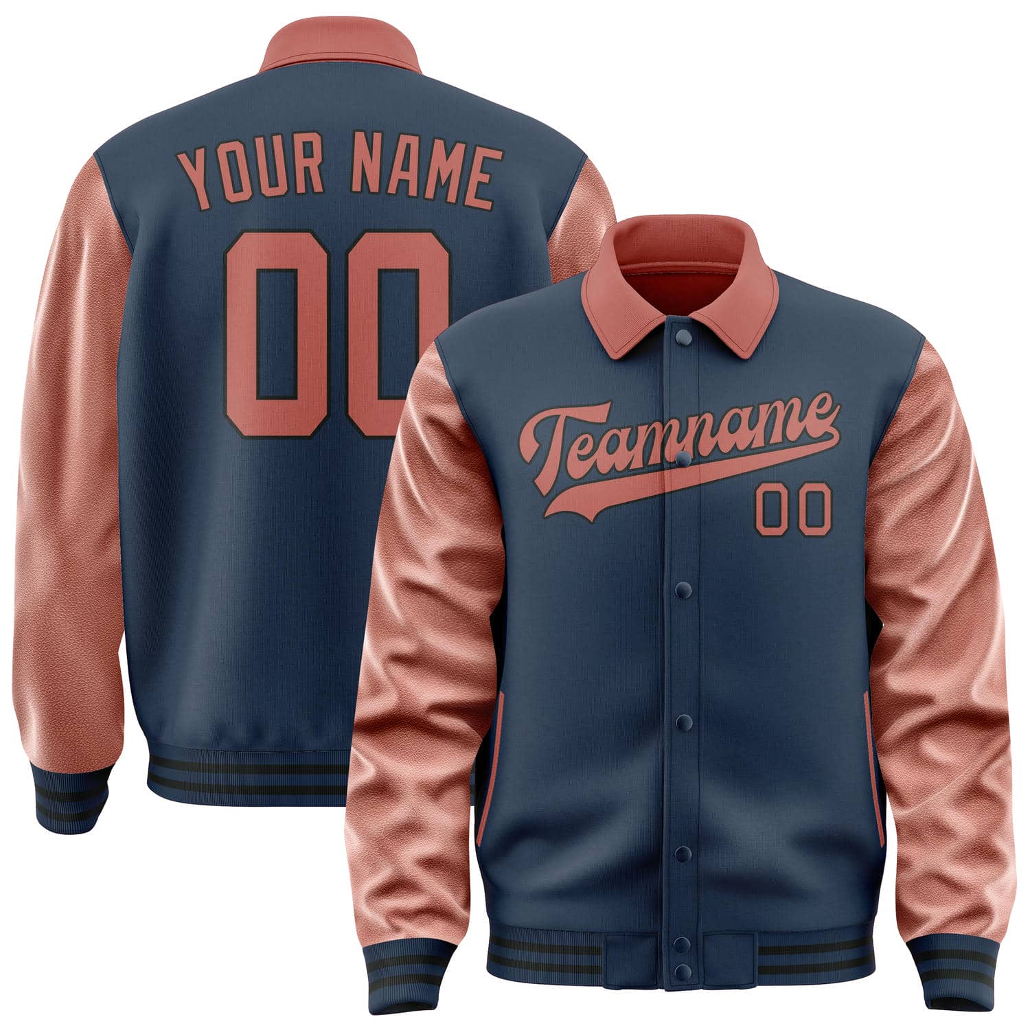 Custom Blue Copper Rose Jacket