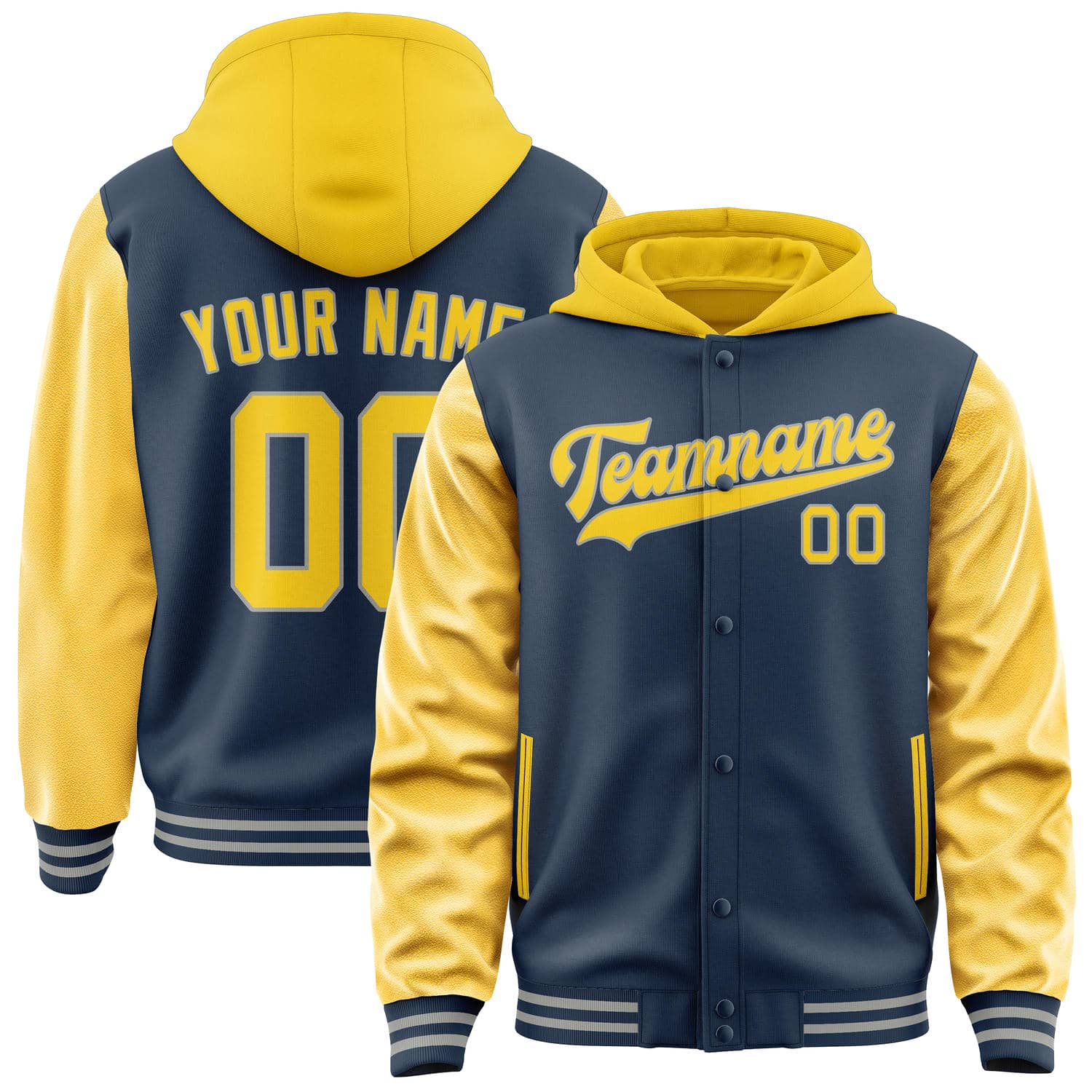Custom Blue Gold Jacket