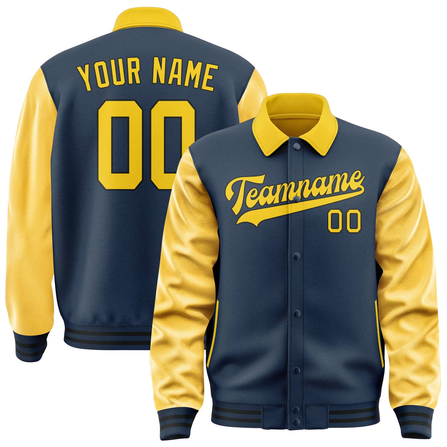 Custom Blue Gold Jacket