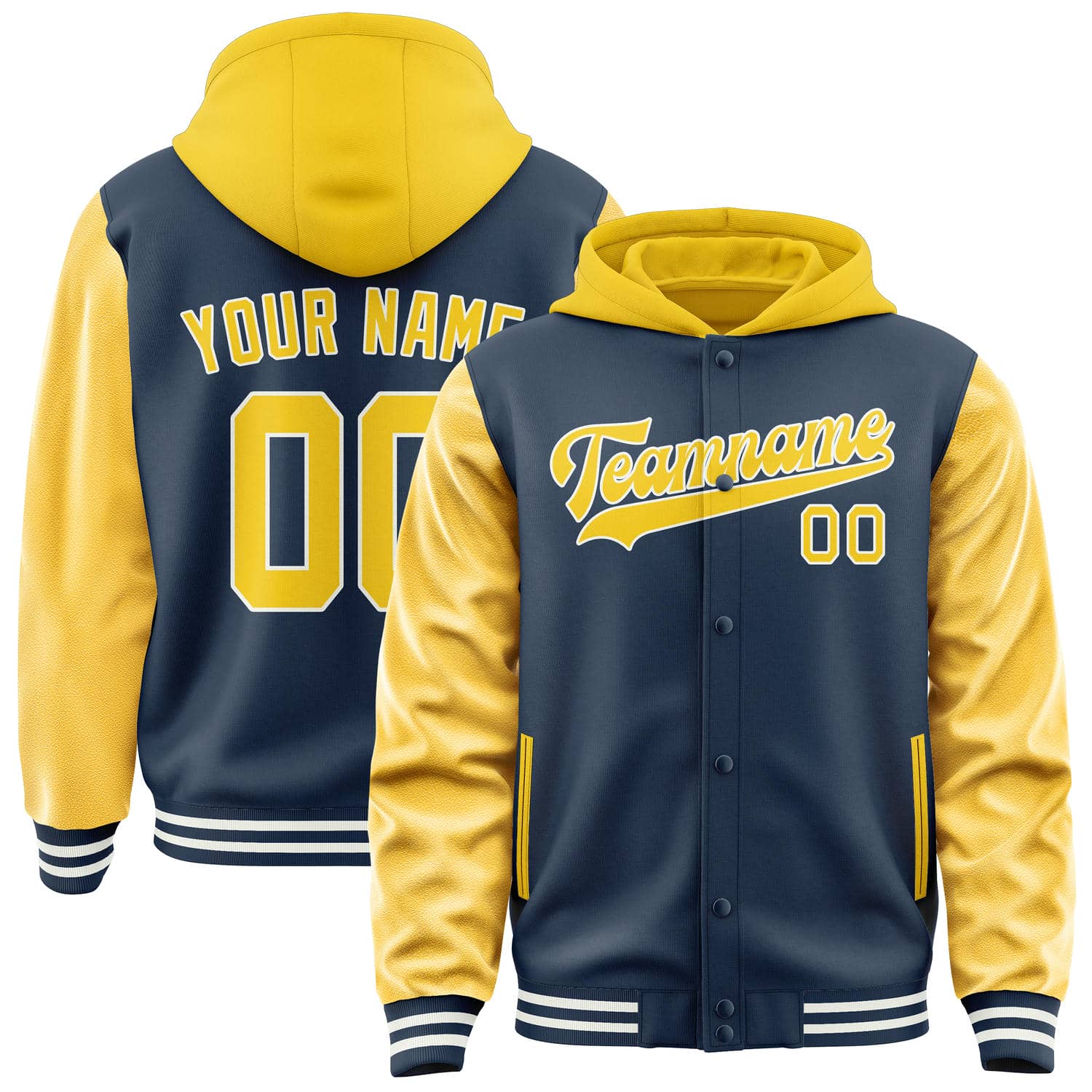 Custom Blue Gold Jacket