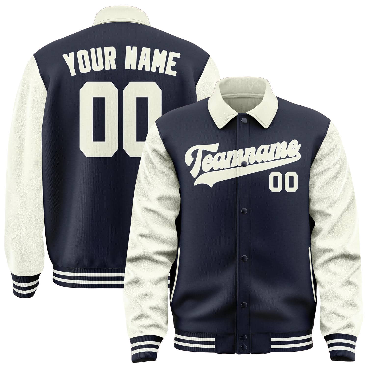 Custom Navy Cream Jacket