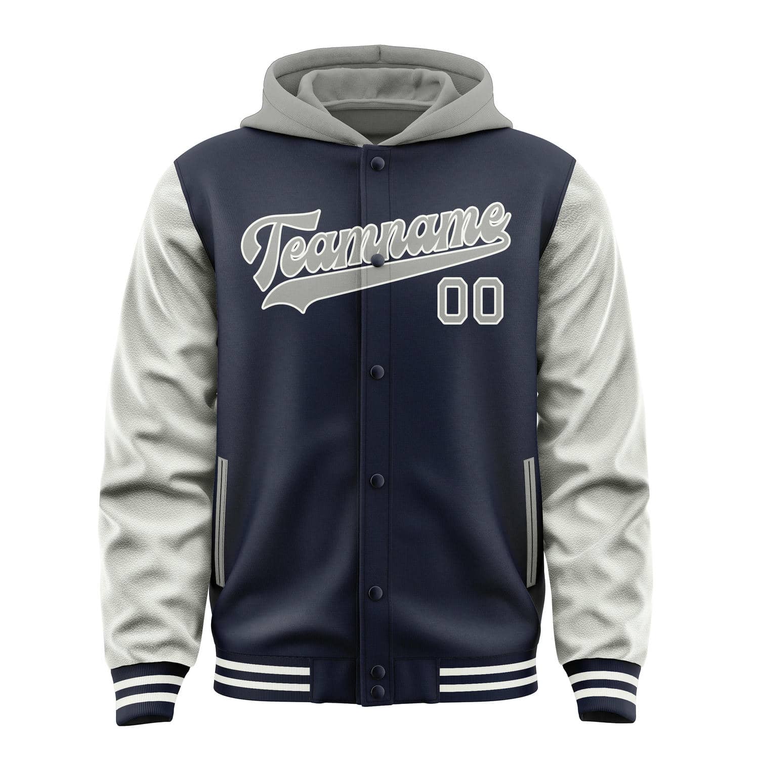 Custom Navy Gray Jacket
