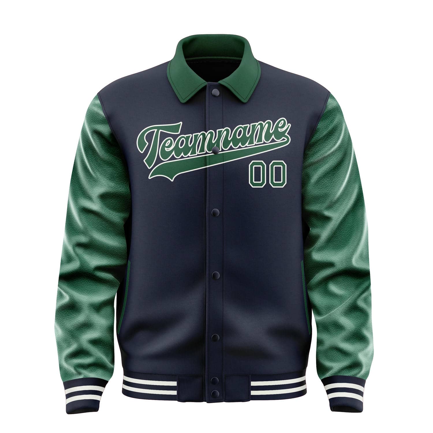 Custom Navy Green Jacket