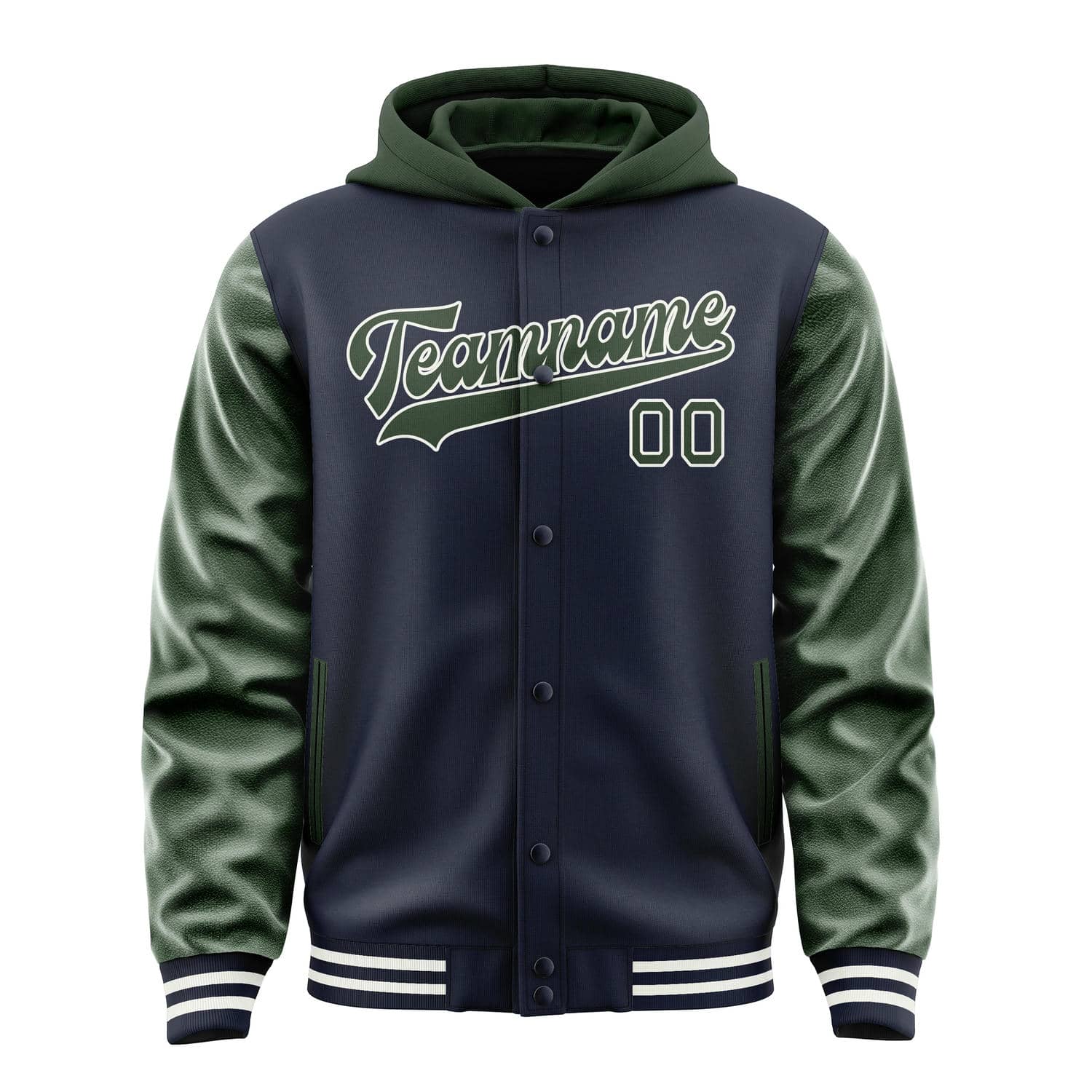 Custom Navy Dark Green Jacket