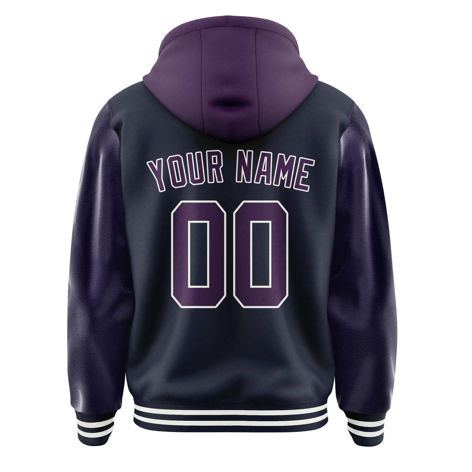 Custom Navy Purple Jacket