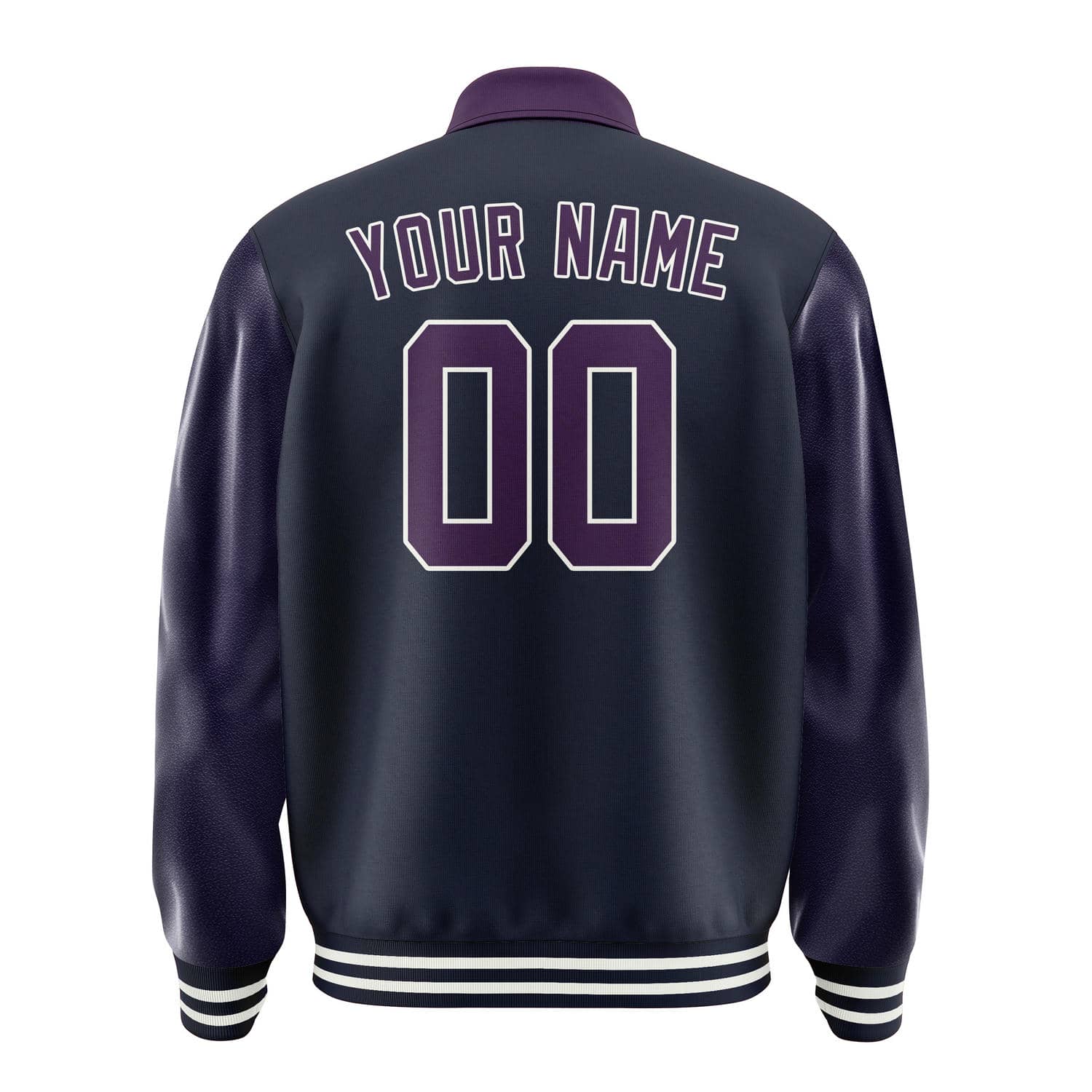 Custom Navy Purple Jacket