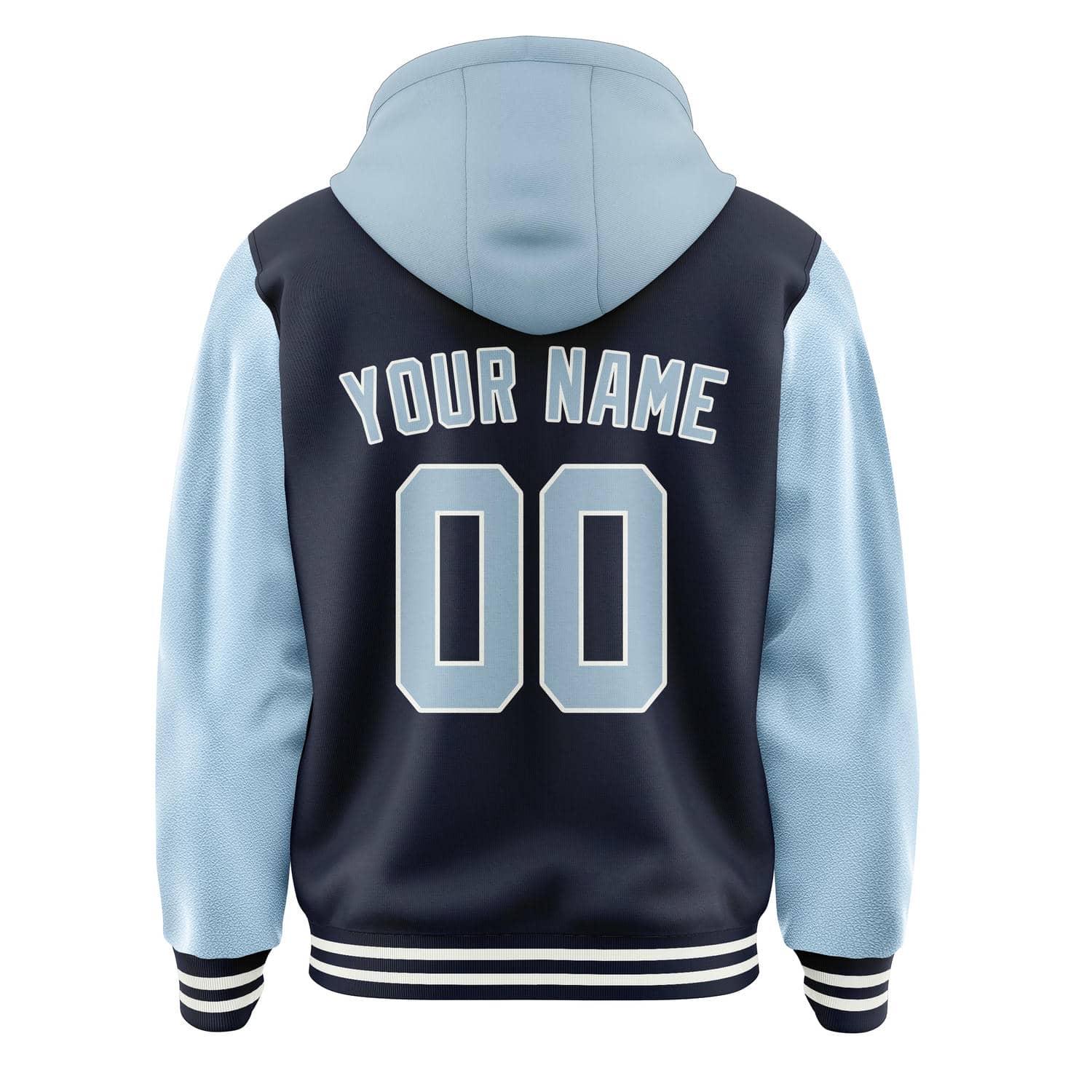 Custom Navy Light Blue Jacket