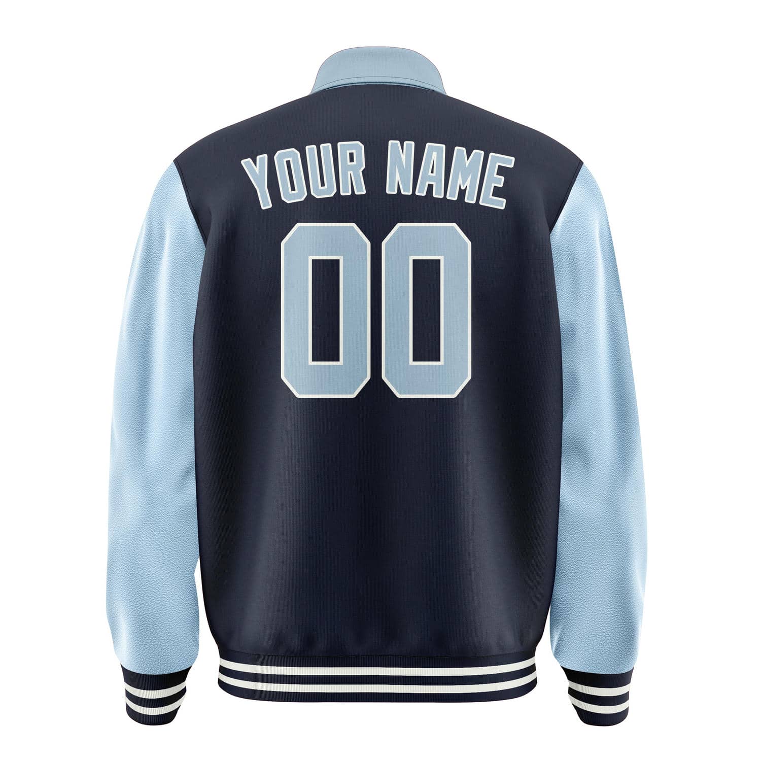 Custom Navy Light Blue Jacket