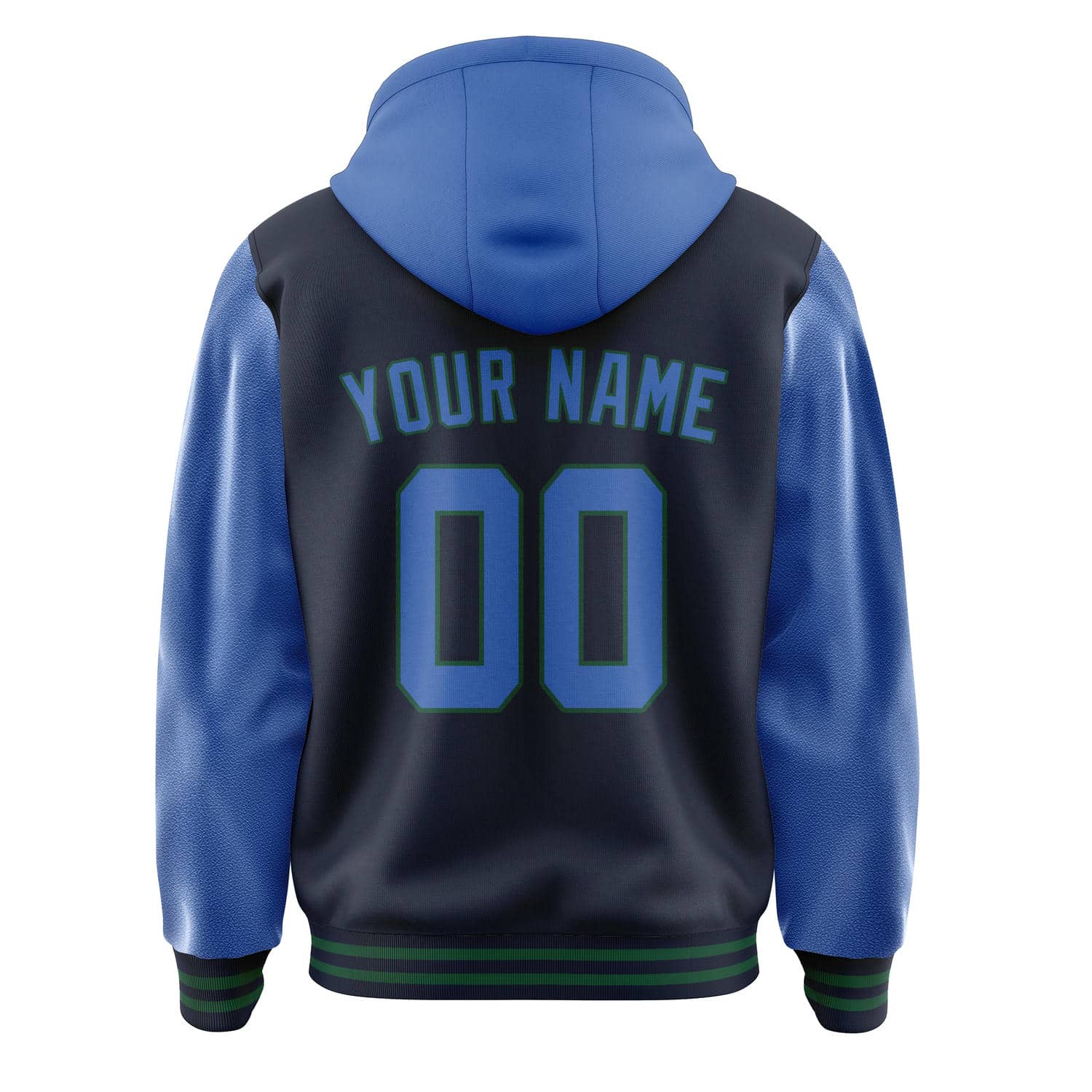 Custom Navy Sky Blue Jacket