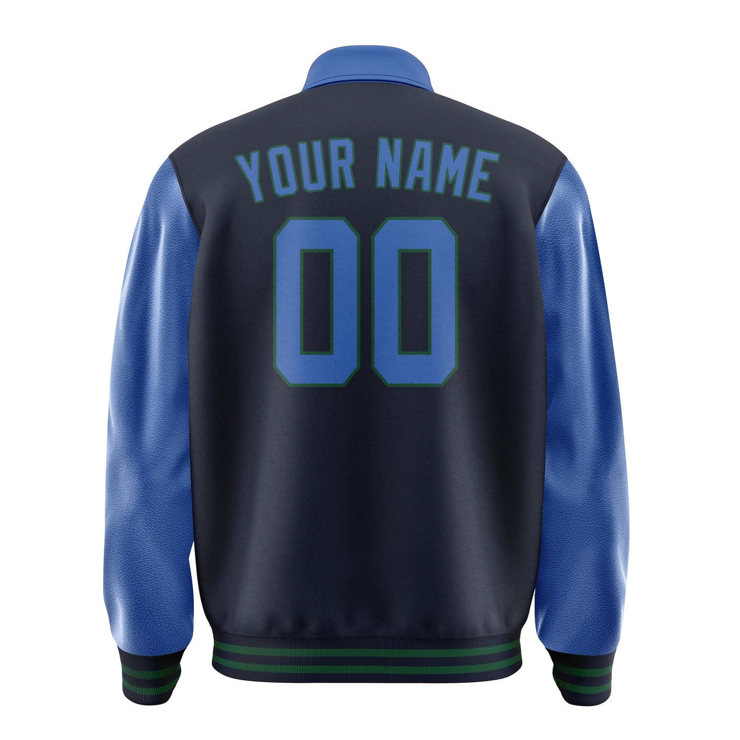 Custom Navy Sky Blue Jacket