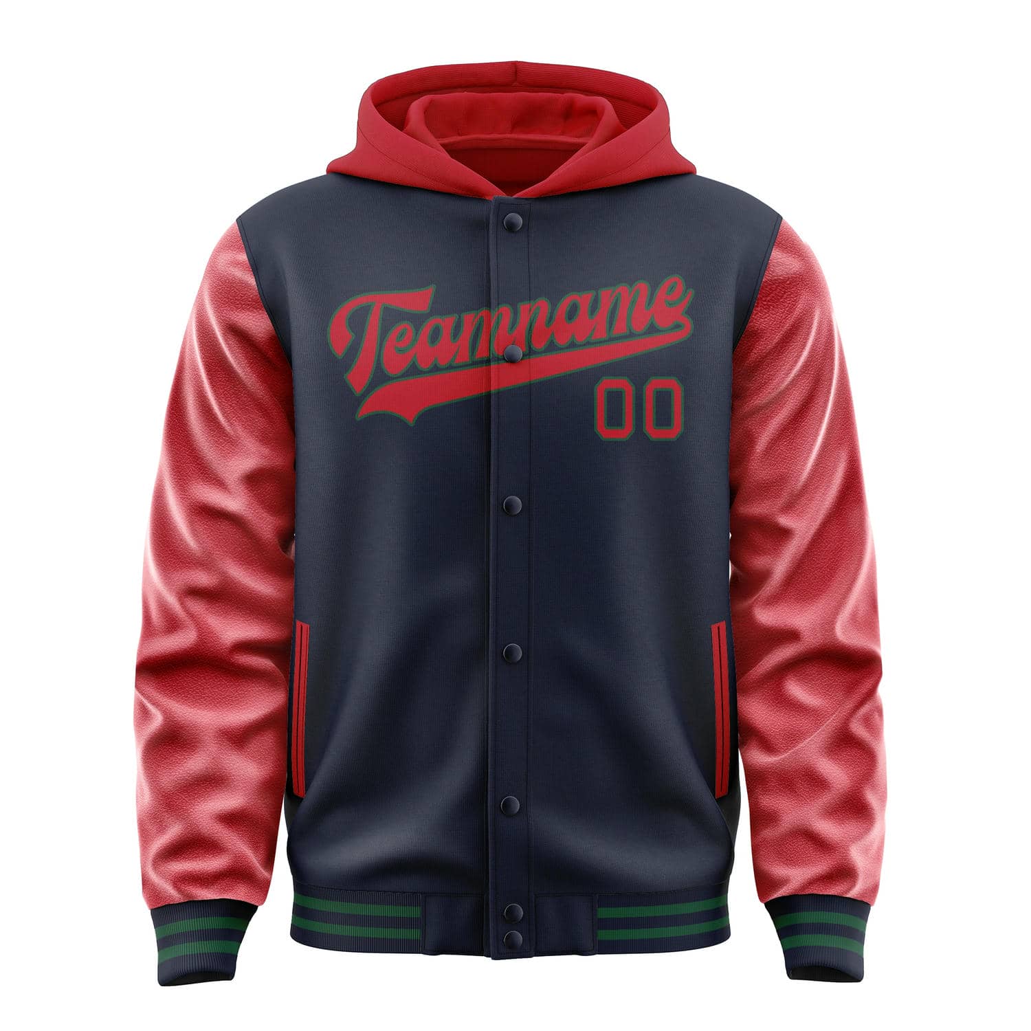 Custom Navy Red Jacket