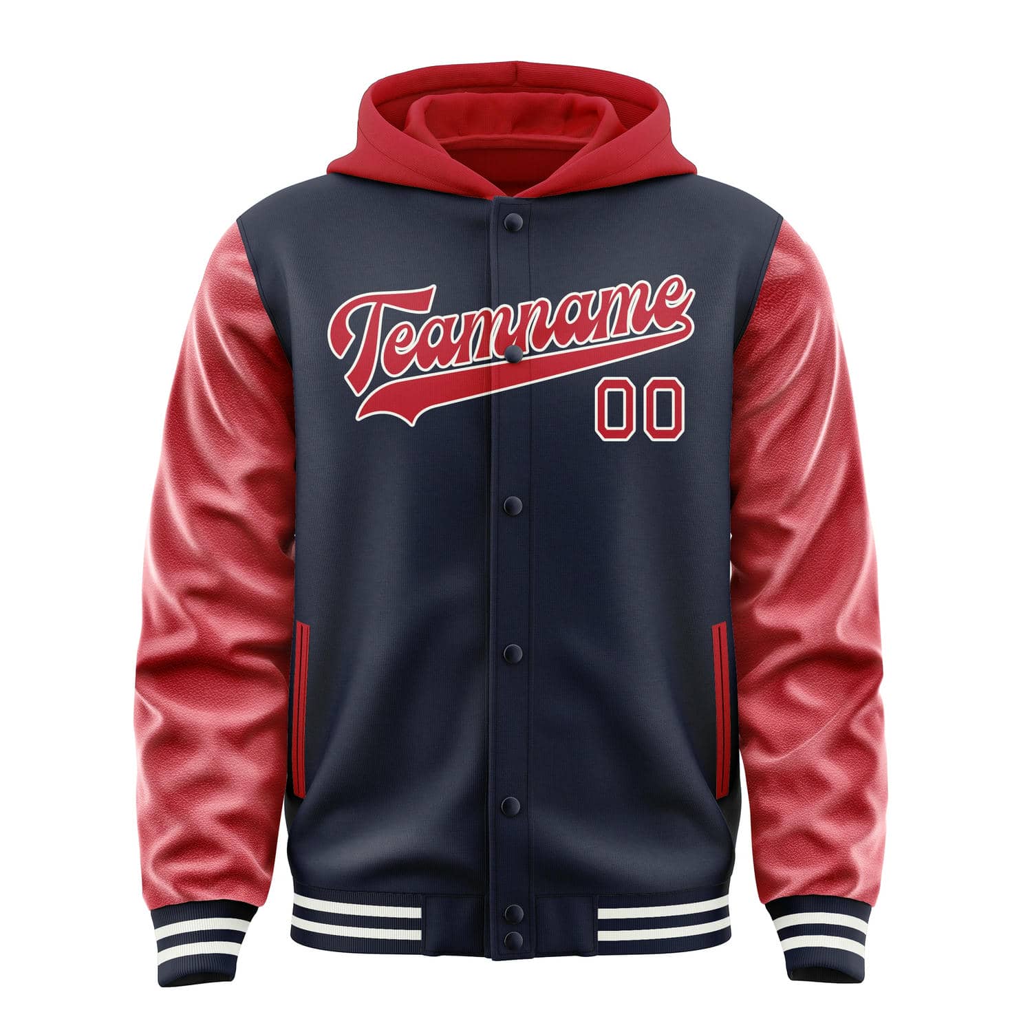 Custom Navy Red Jacket