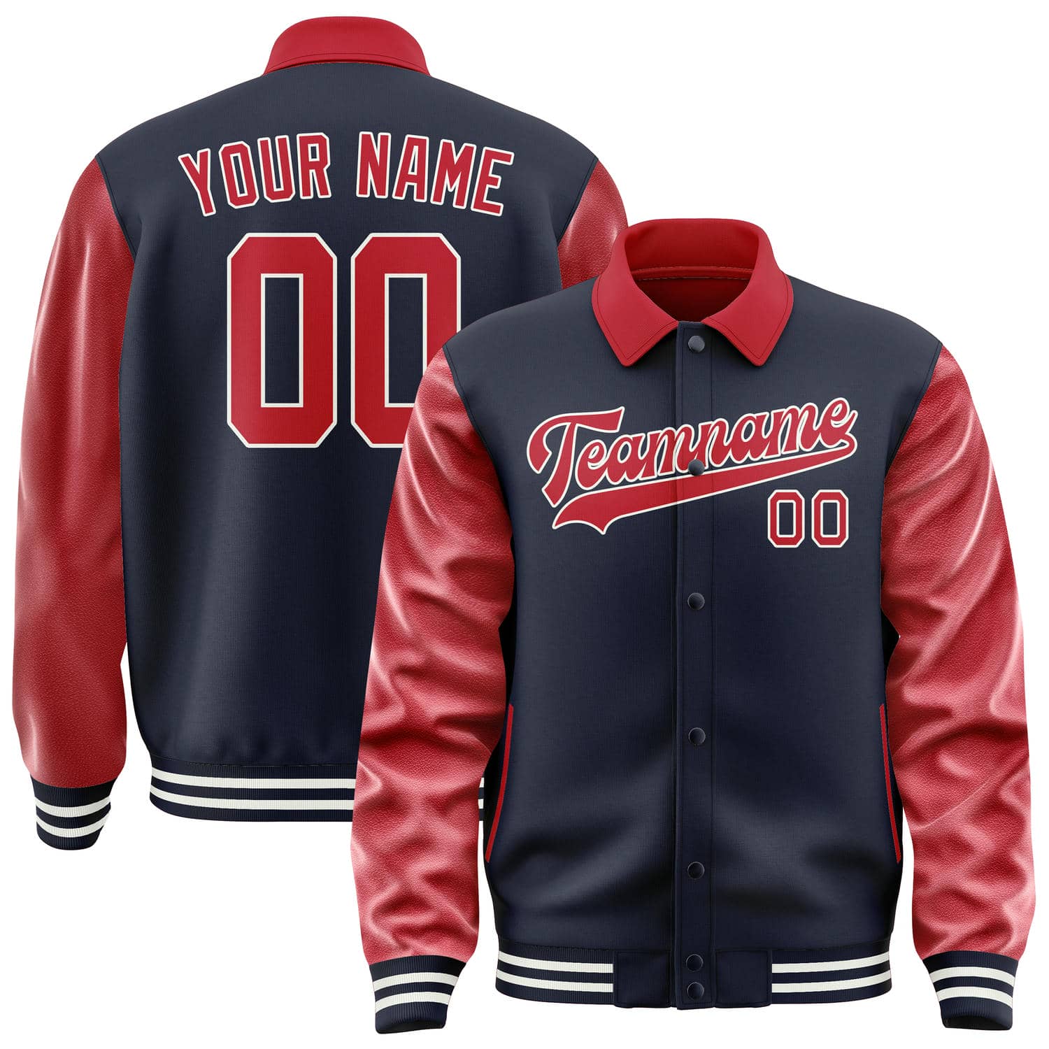 Custom Navy Red Jacket
