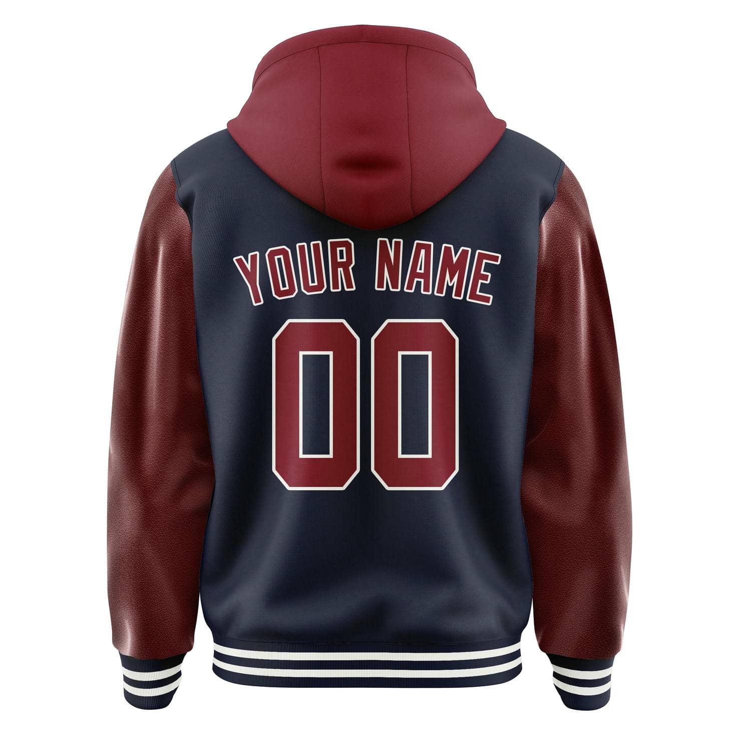 Custom Navy Crimson Red Jacket
