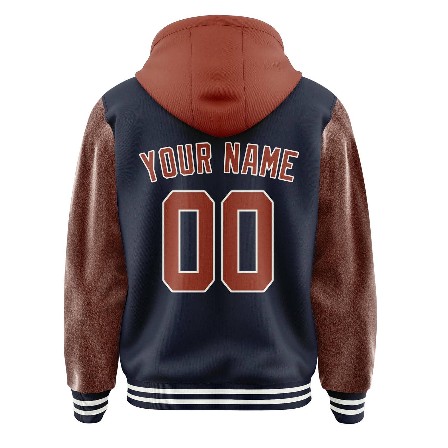 Custom Navy Coral Red Jacket