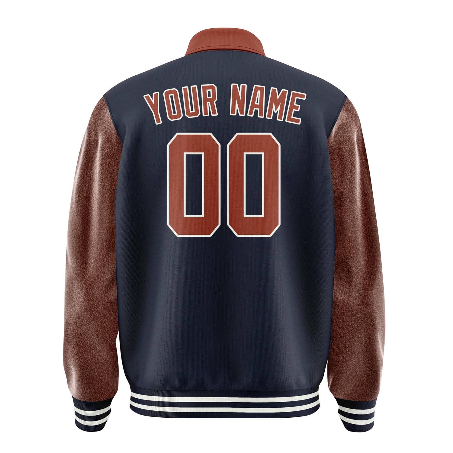 Custom Navy Coral Red Jacket