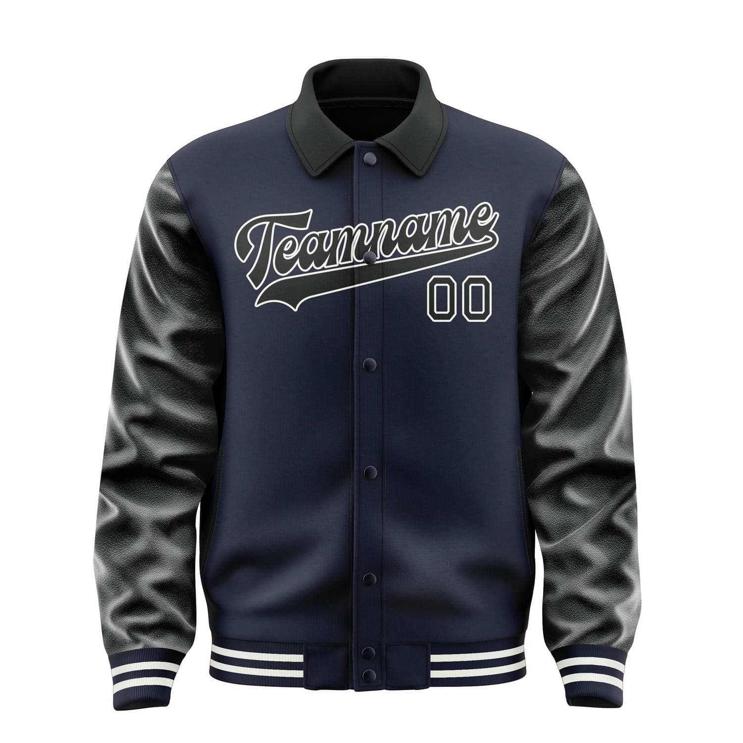 Custom Navy Black Jacket