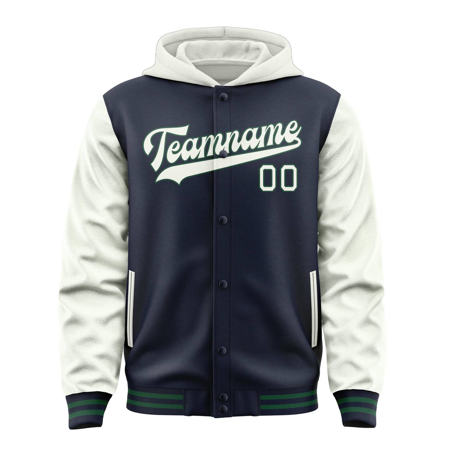Custom Navy White Jacket