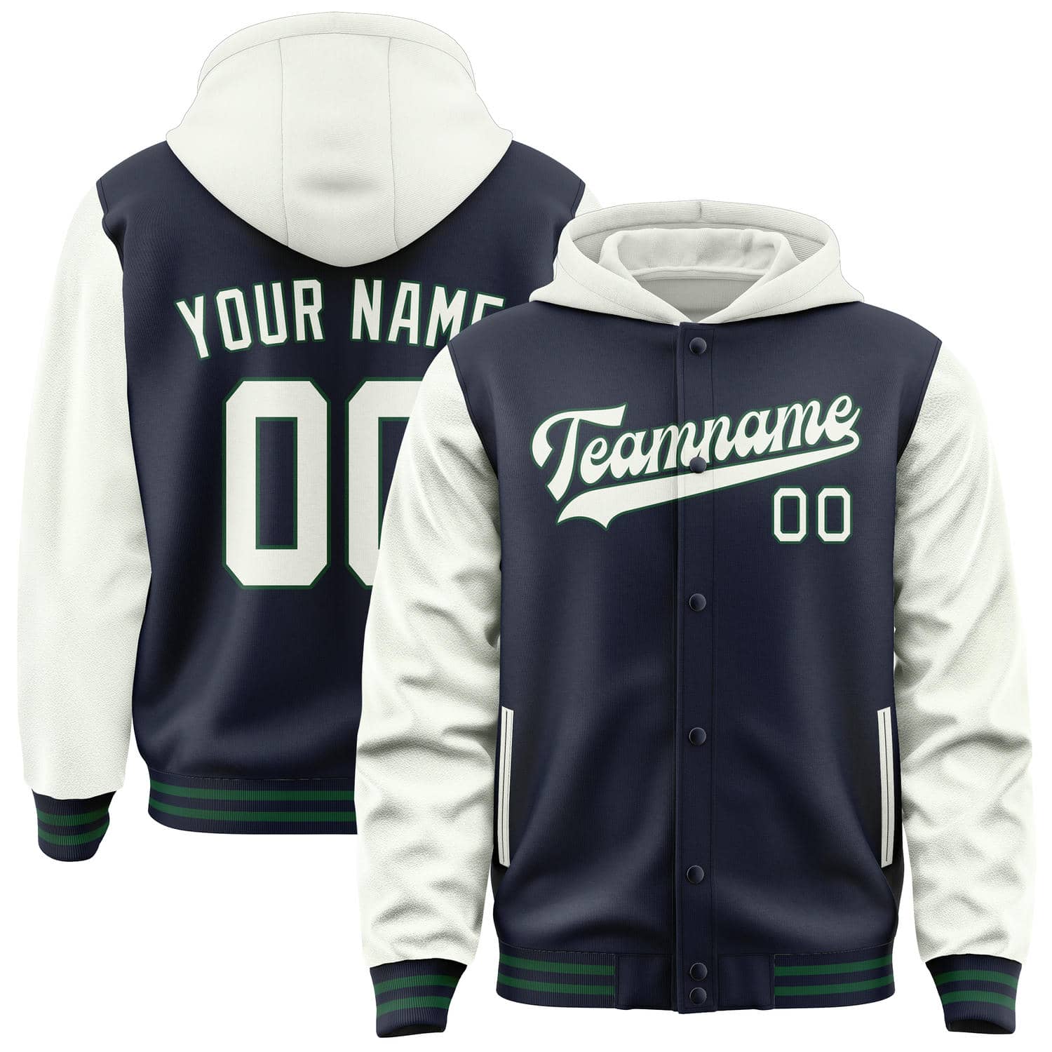 Custom Navy White Jacket