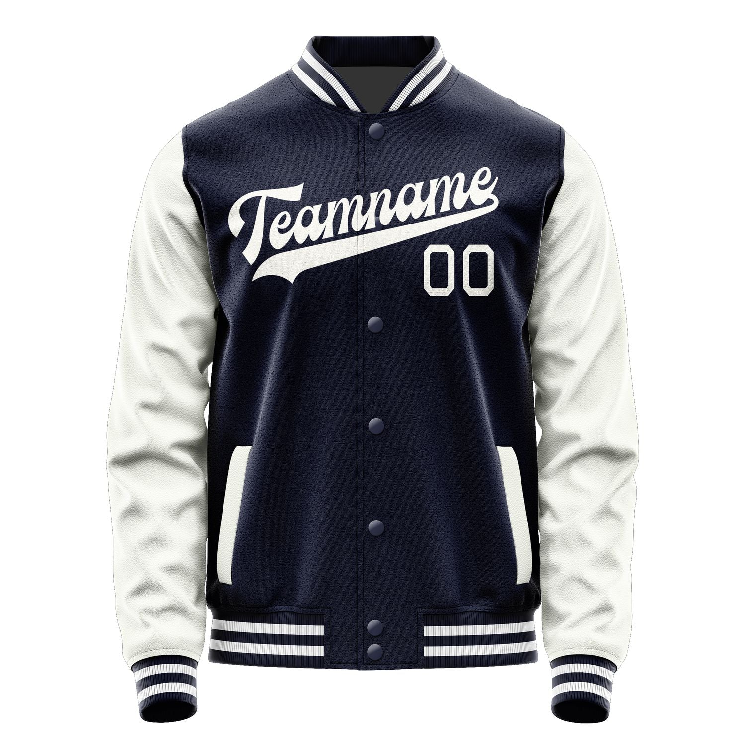 Custom Navy White Jacket JA1111181118B31818