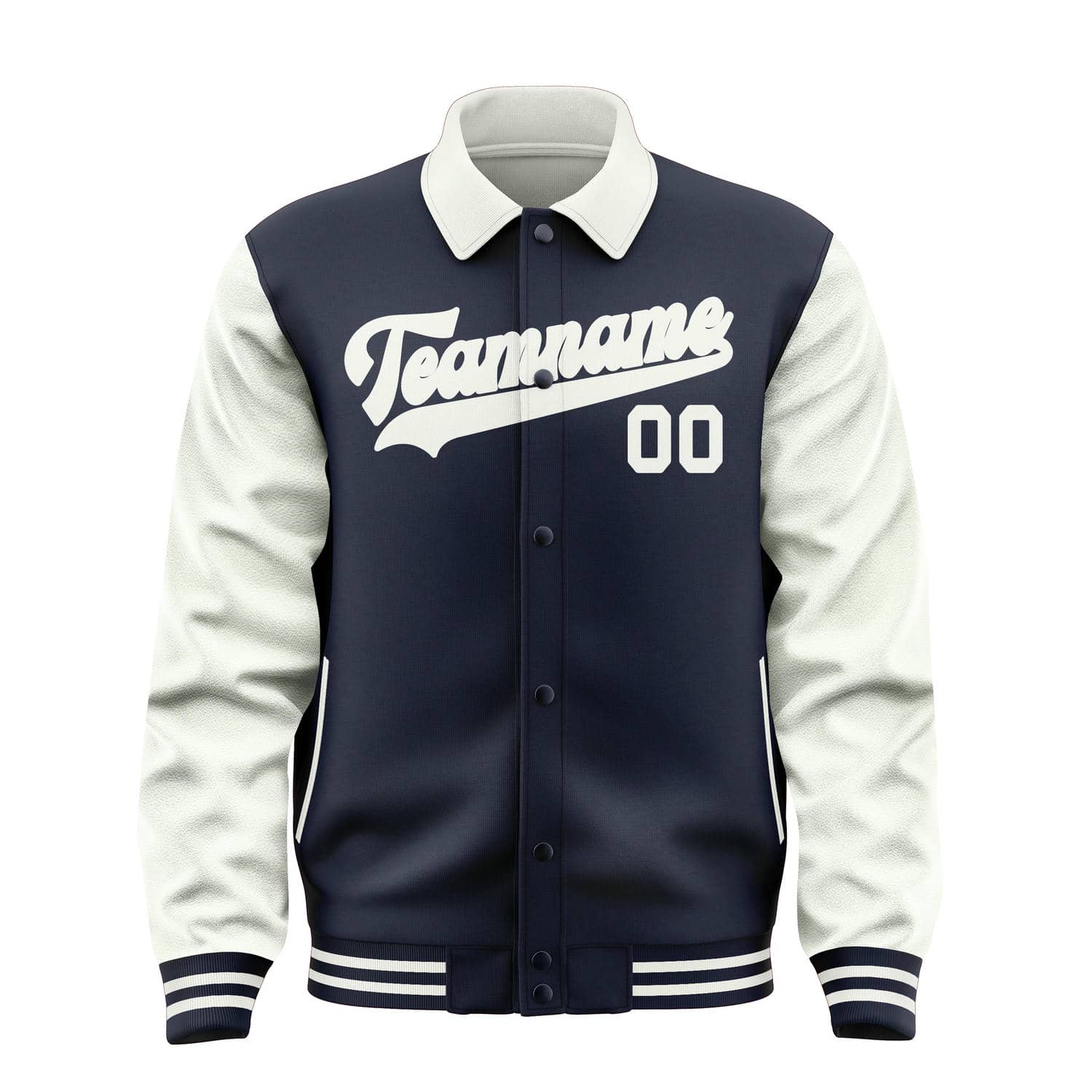 Custom Navy White Jacket