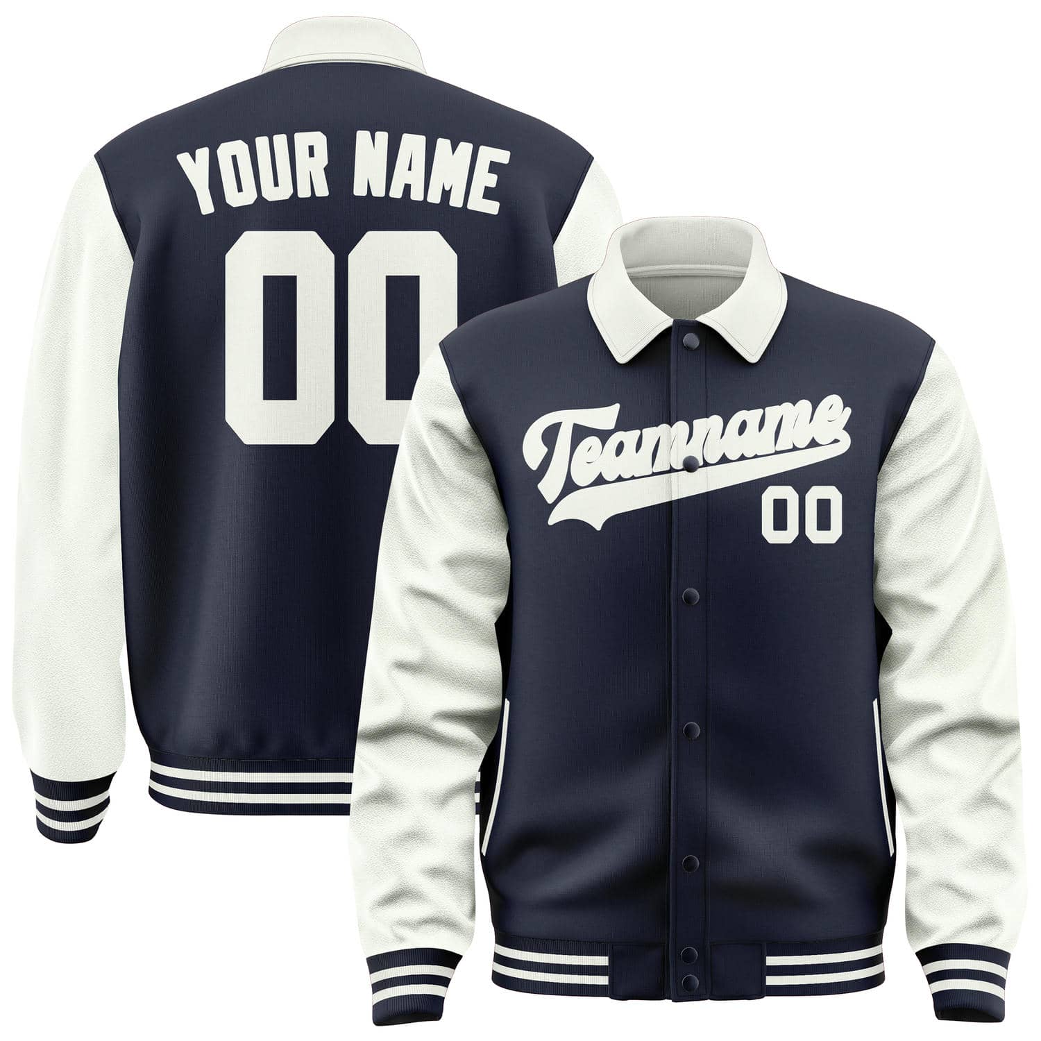 Custom Navy White Jacket