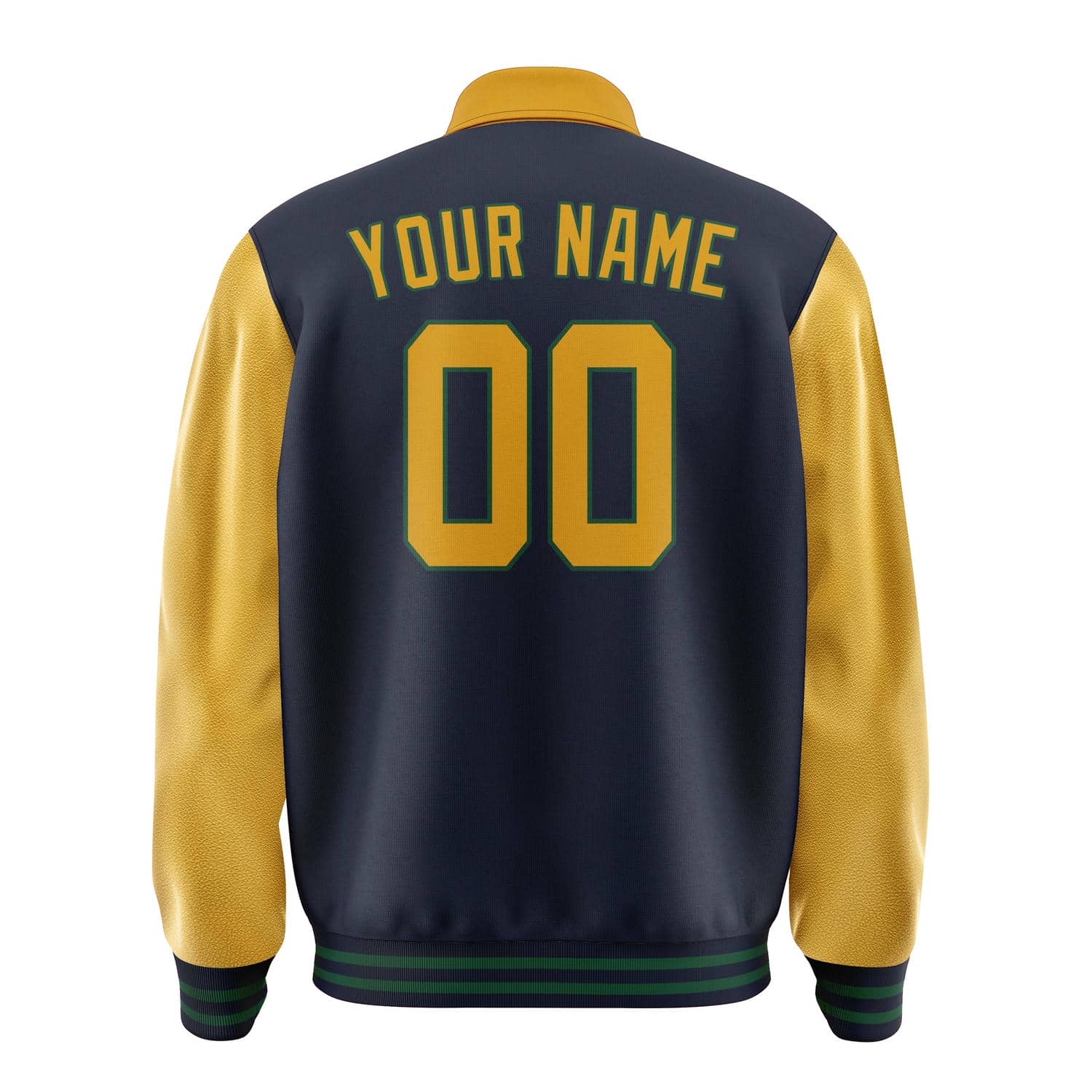 Custom Navy Yellow Jacket
