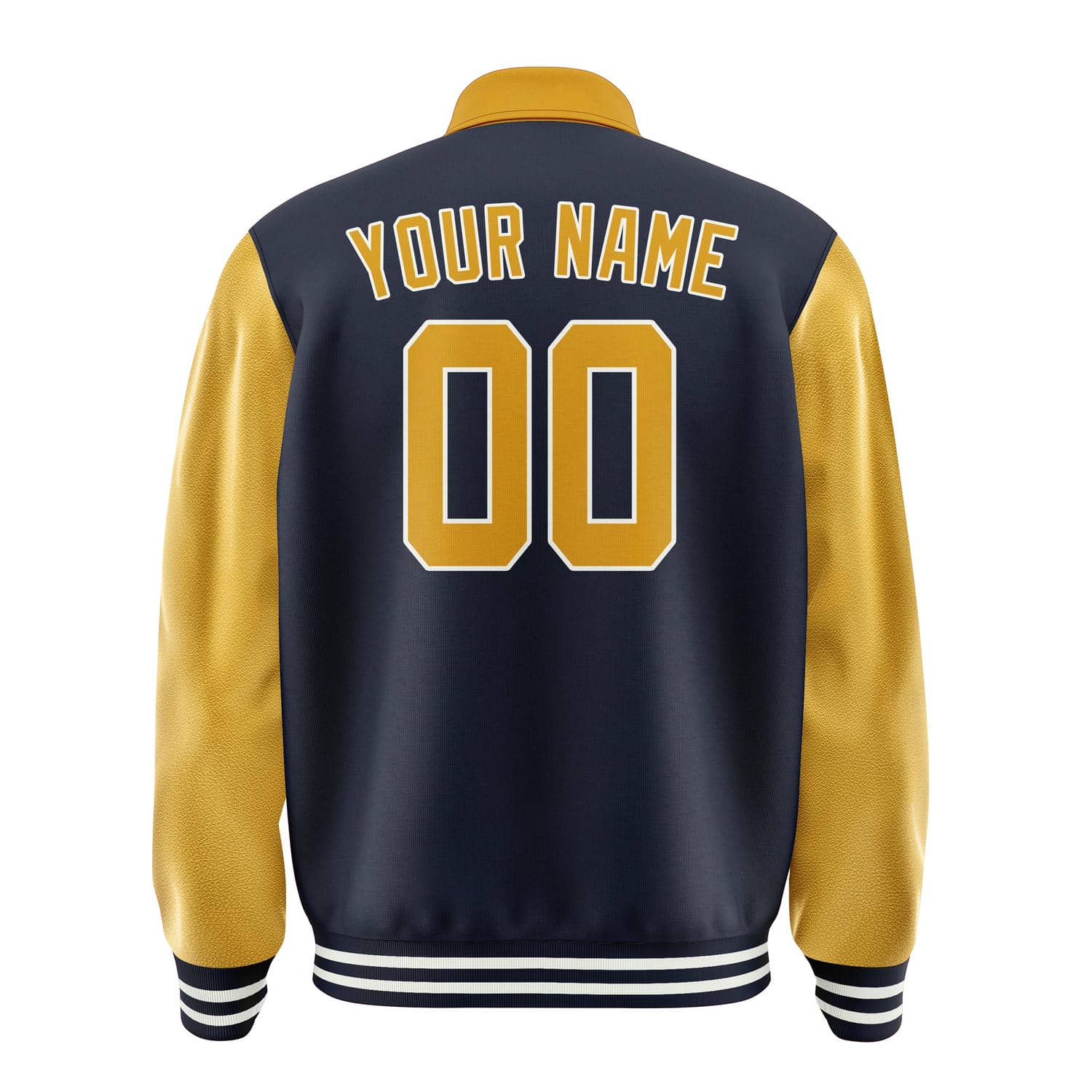 Custom Navy Yellow Jacket