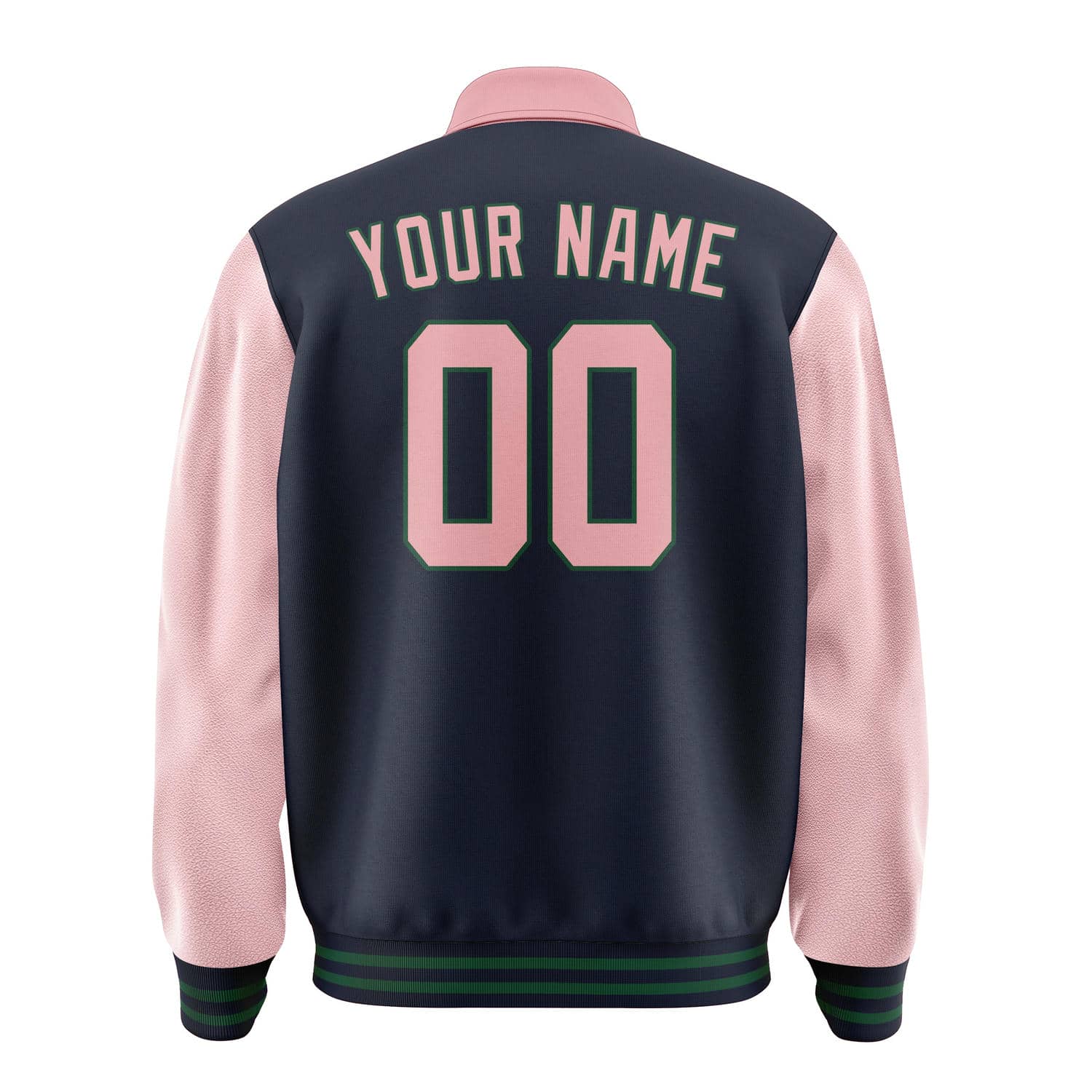 Custom Navy Light Pink Jacket