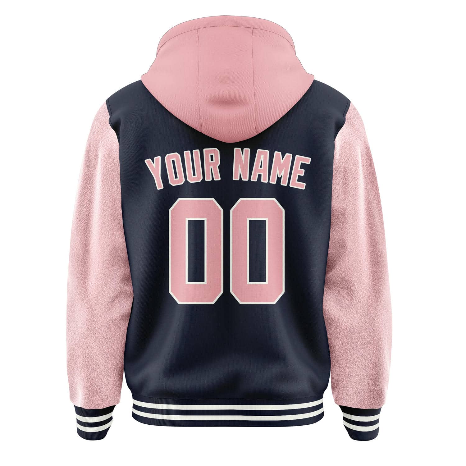 Custom Navy Light Pink Jacket