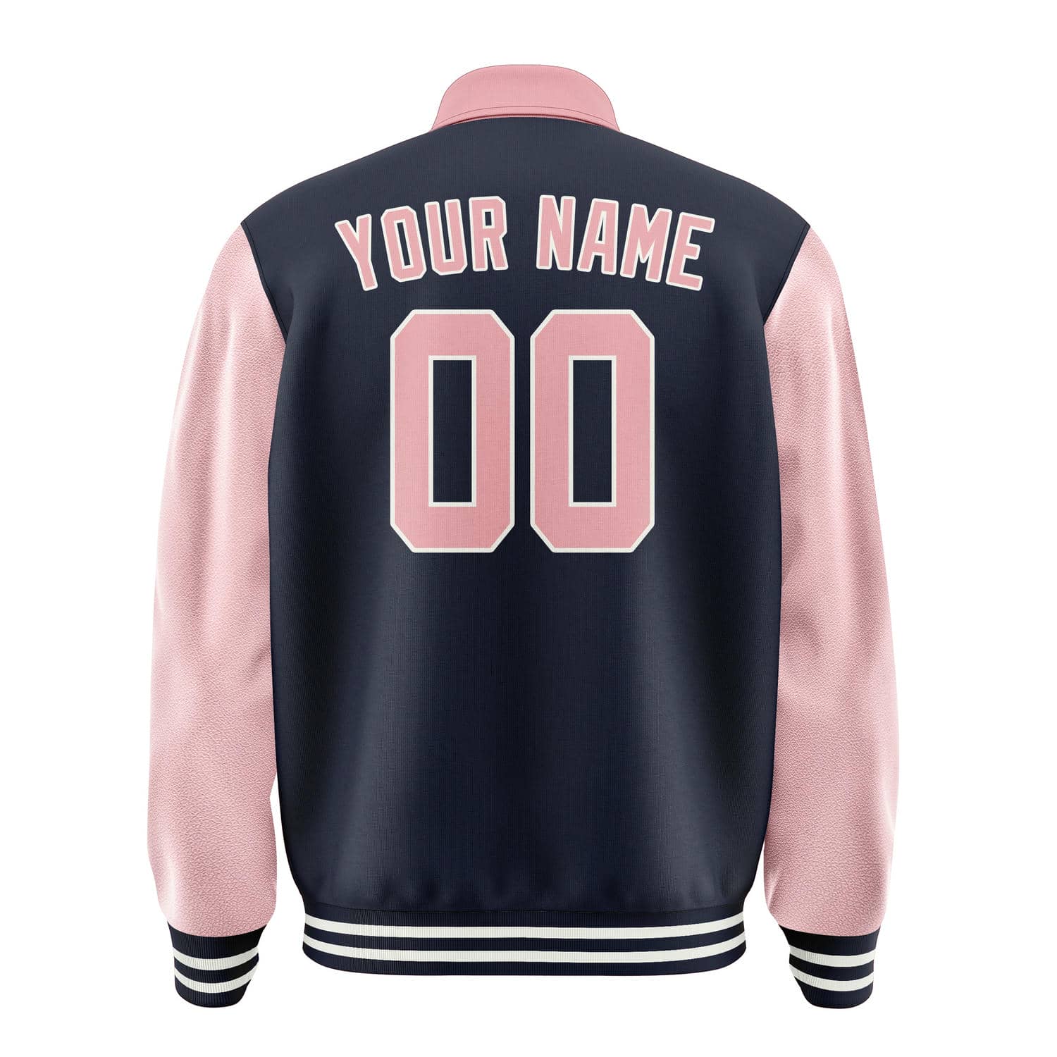 Custom Navy Light Pink Jacket