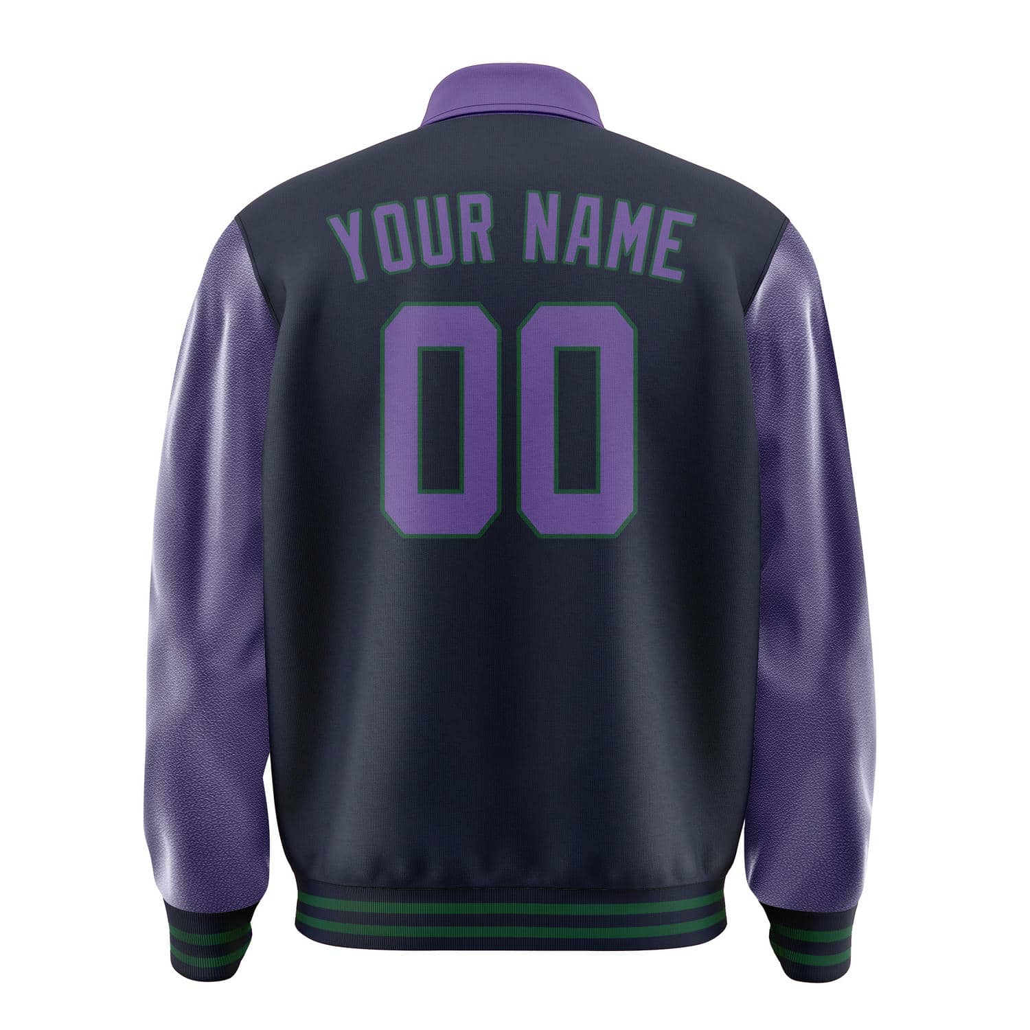 Custom Navy Light Purple Jacket