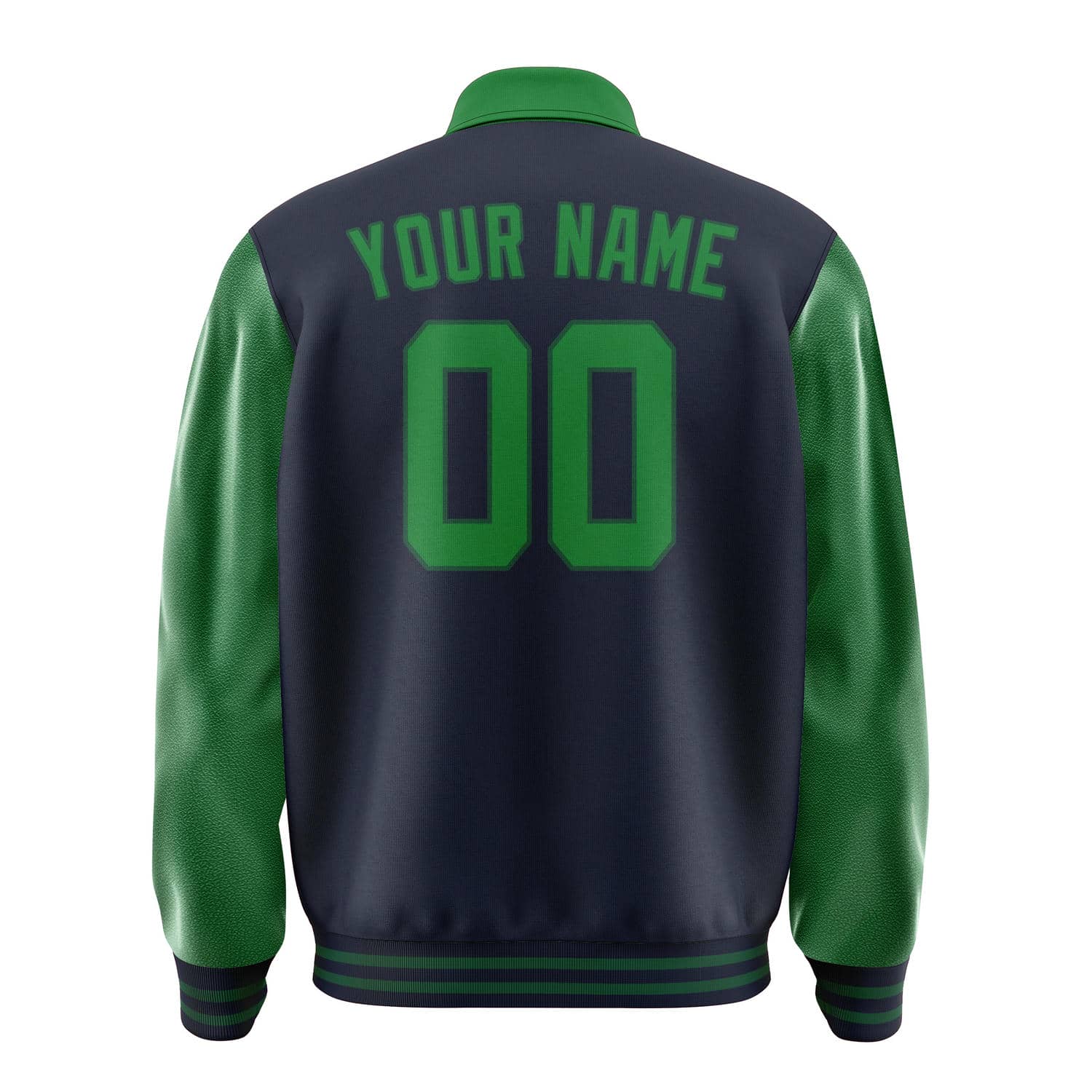 Custom Navy Emerald Green Jacket