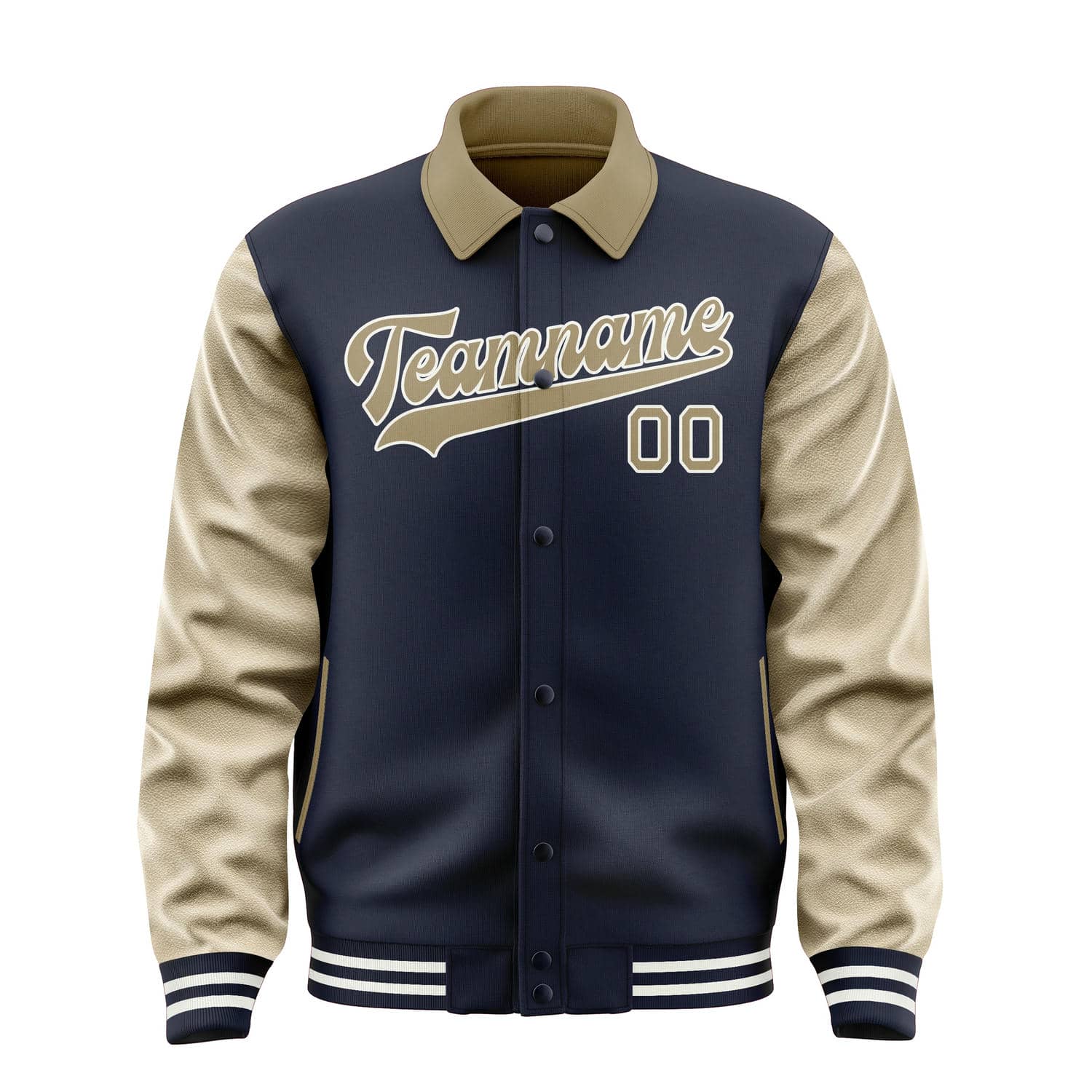 Custom Navy Light Khaki Jacket