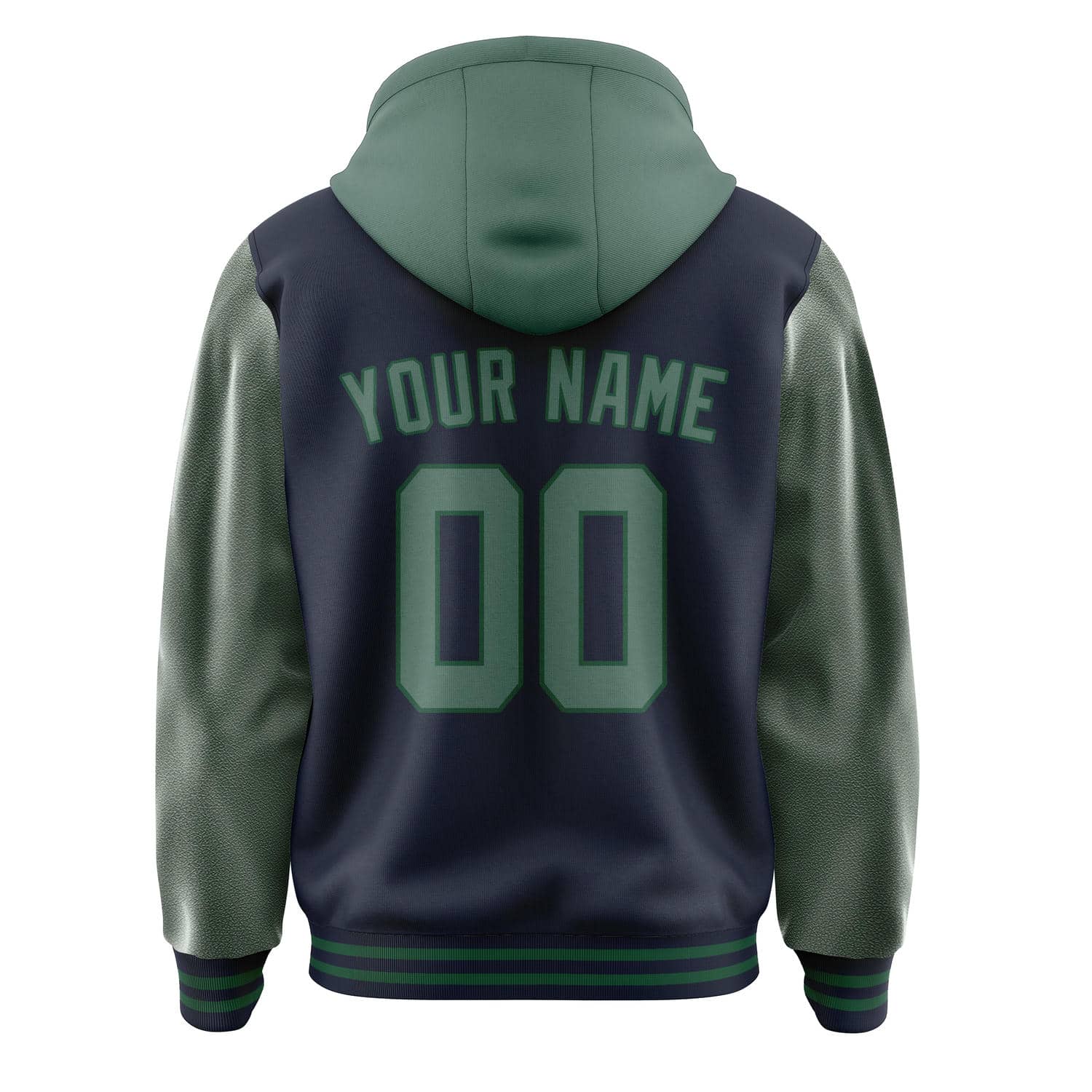 Custom Navy Blue Green Jacket