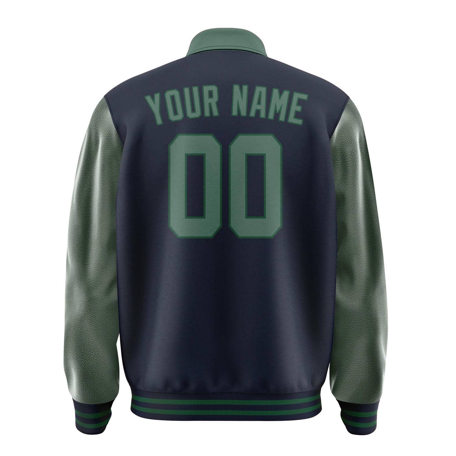 Custom Navy Blue Green Jacket