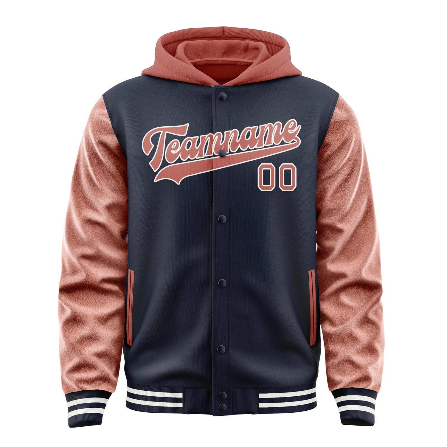 Custom Navy Copper Rose Jacket