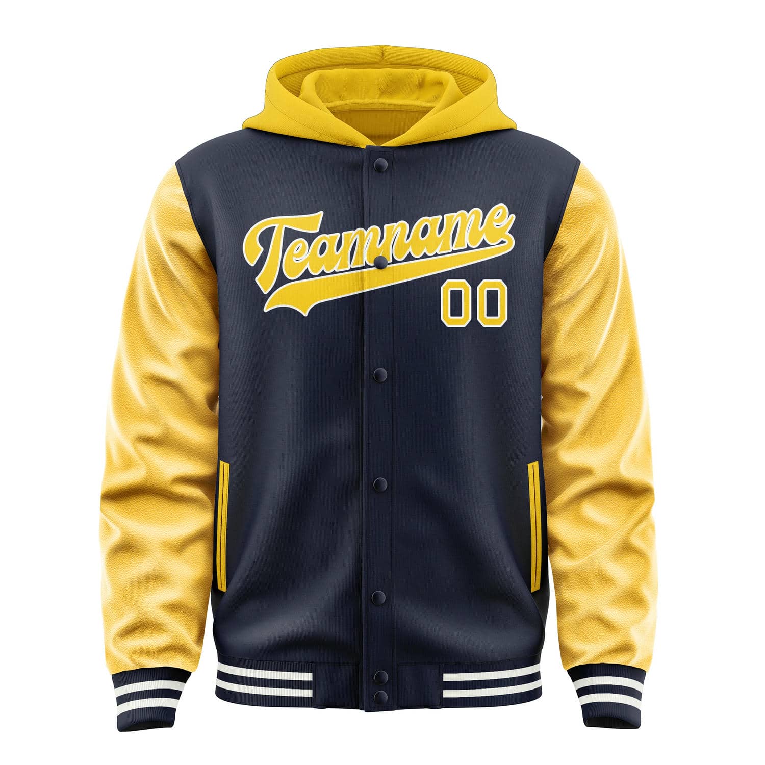 Custom Navy Gold Jacket