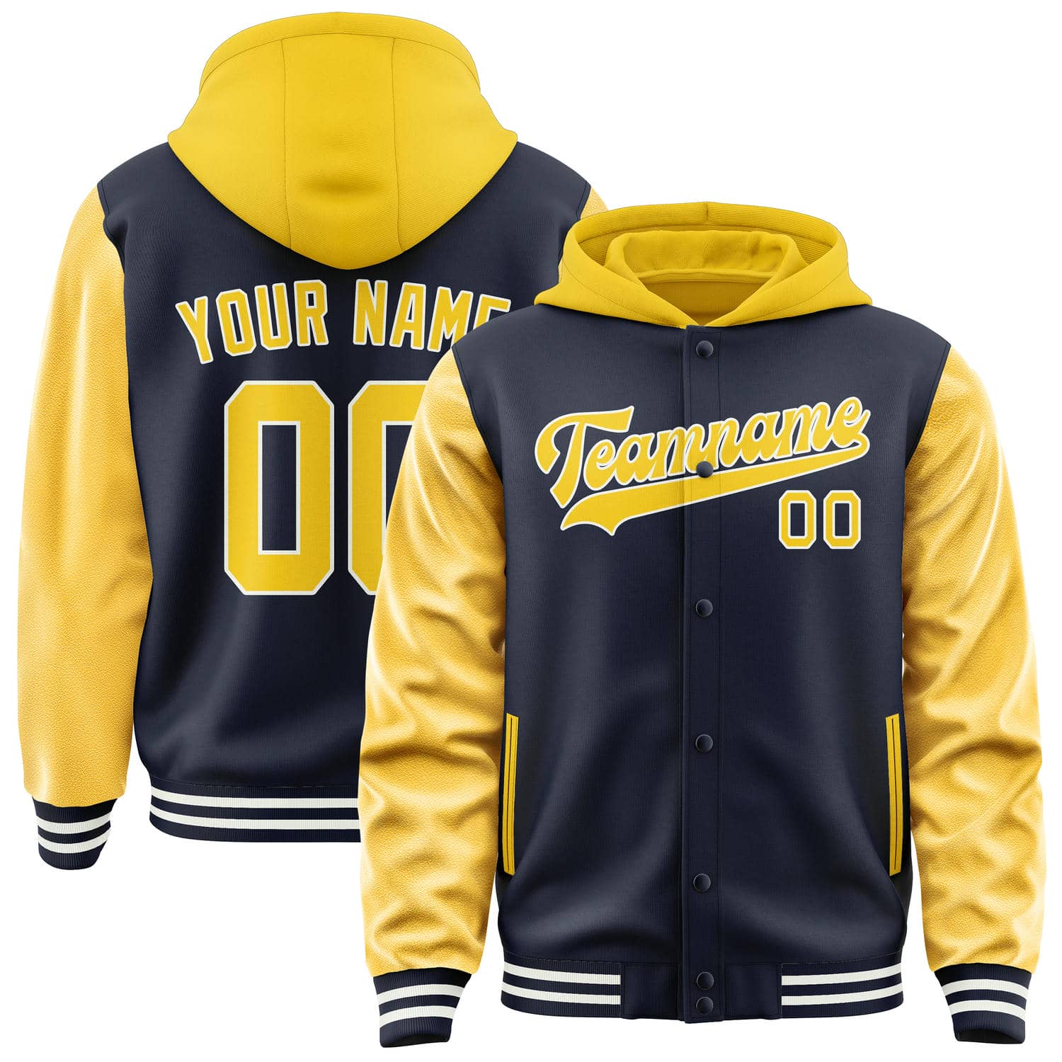 Custom Navy Gold Jacket