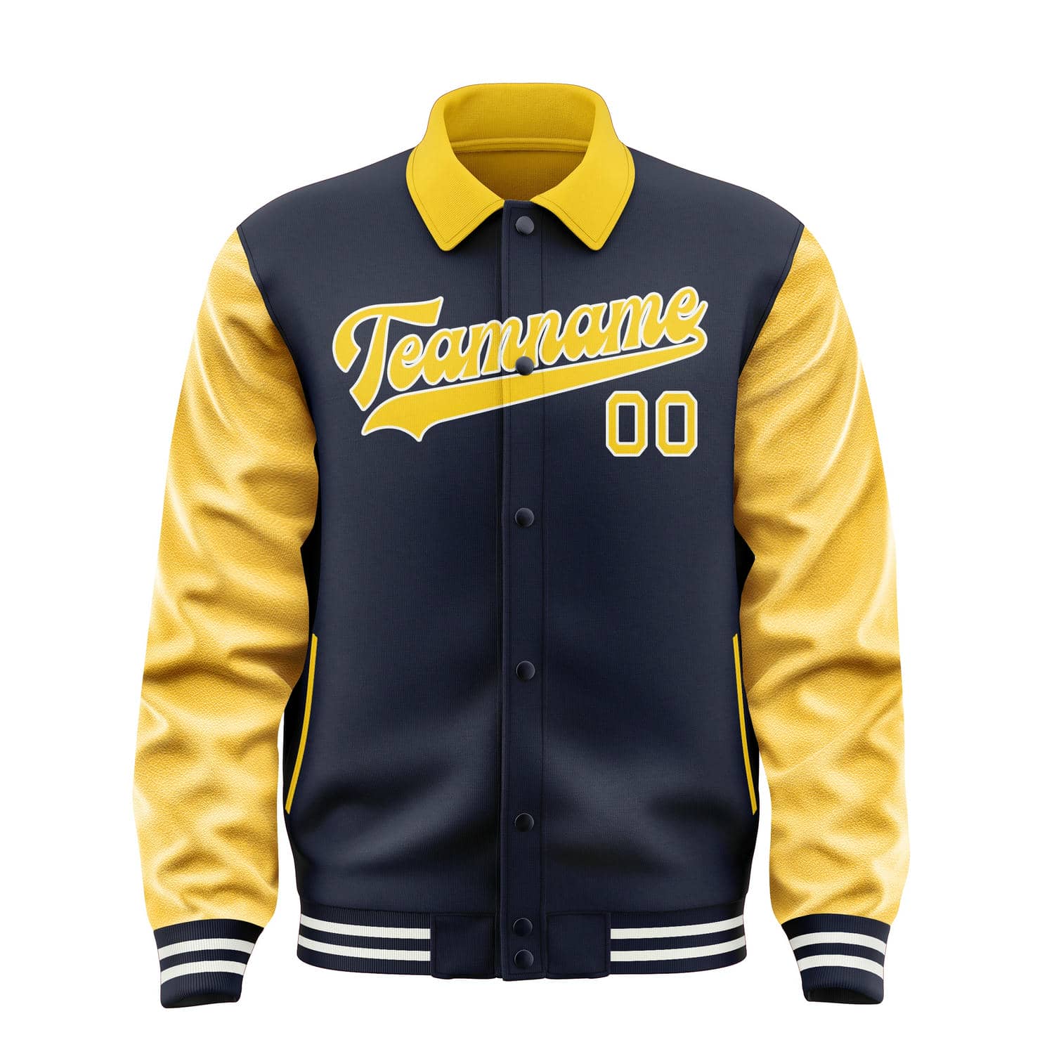 Custom Navy Gold Jacket