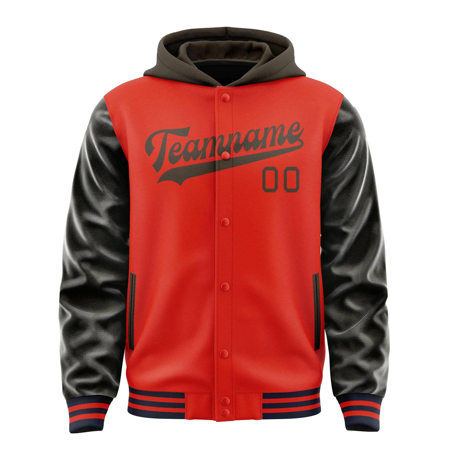 Custom Orange Red Brown Jacket