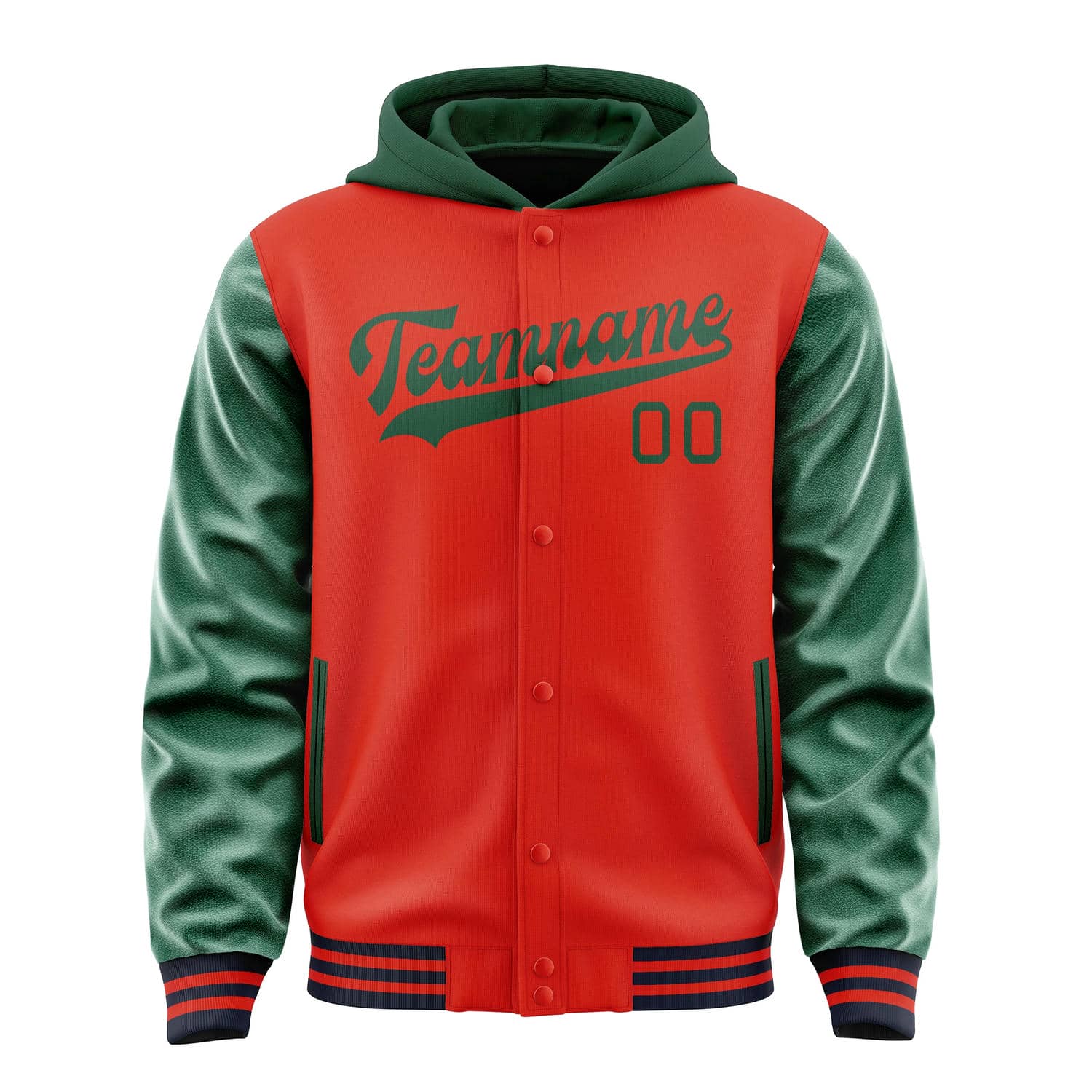 Custom Orange Red Green Jacket