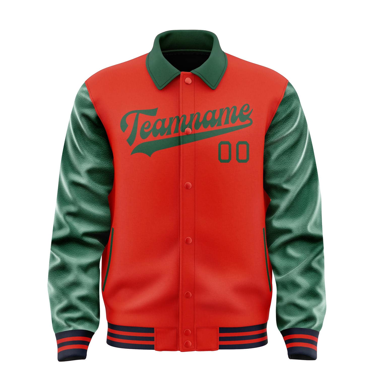 Custom Orange Red Green Jacket