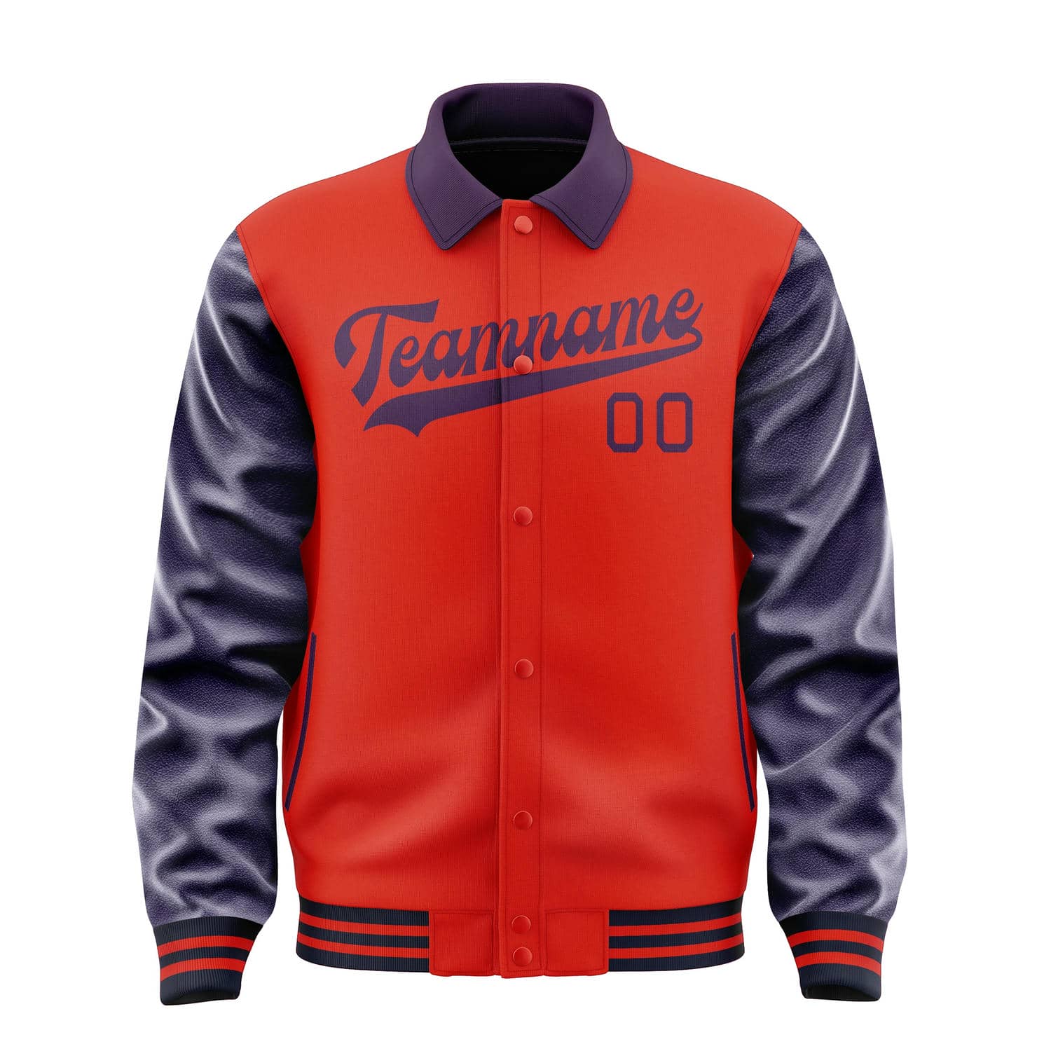 Custom Orange Red Purple Jacket